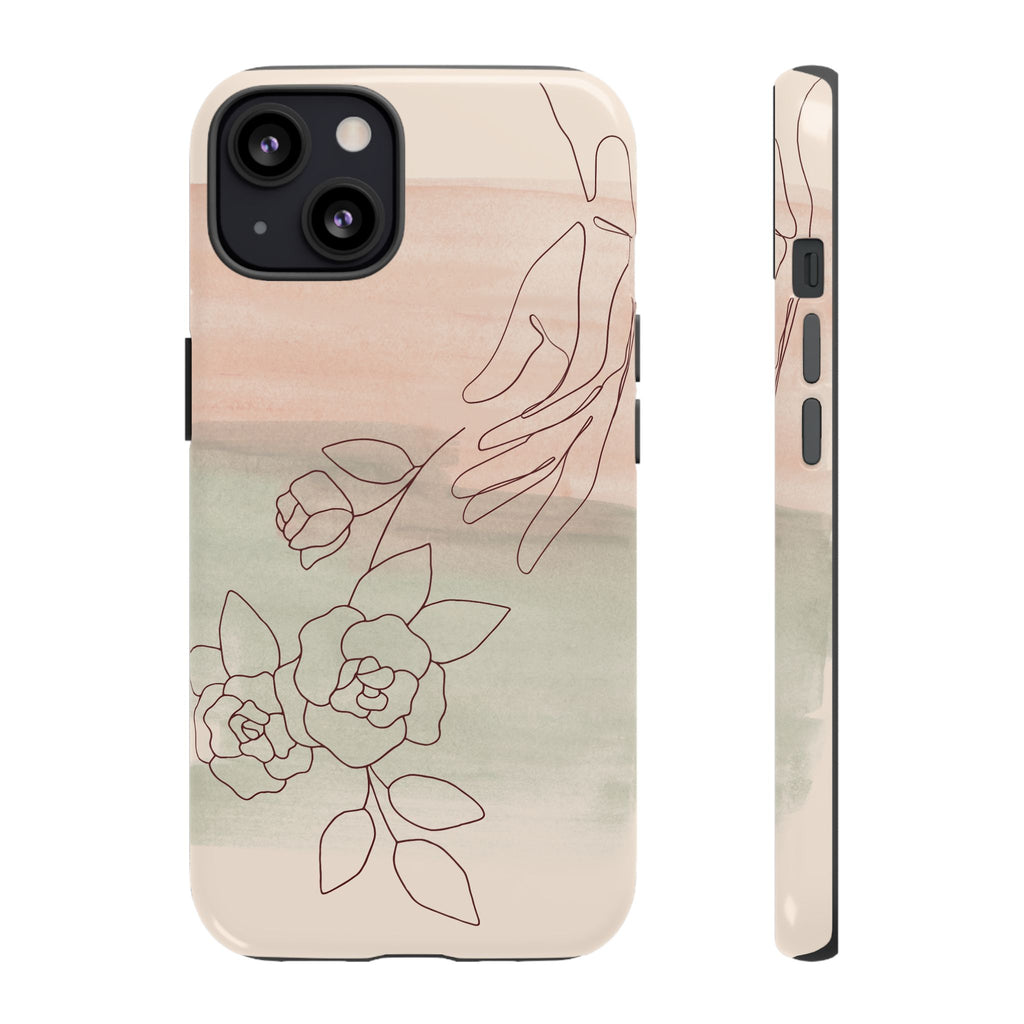 Floral Watercolor Slim Tough Phone Case