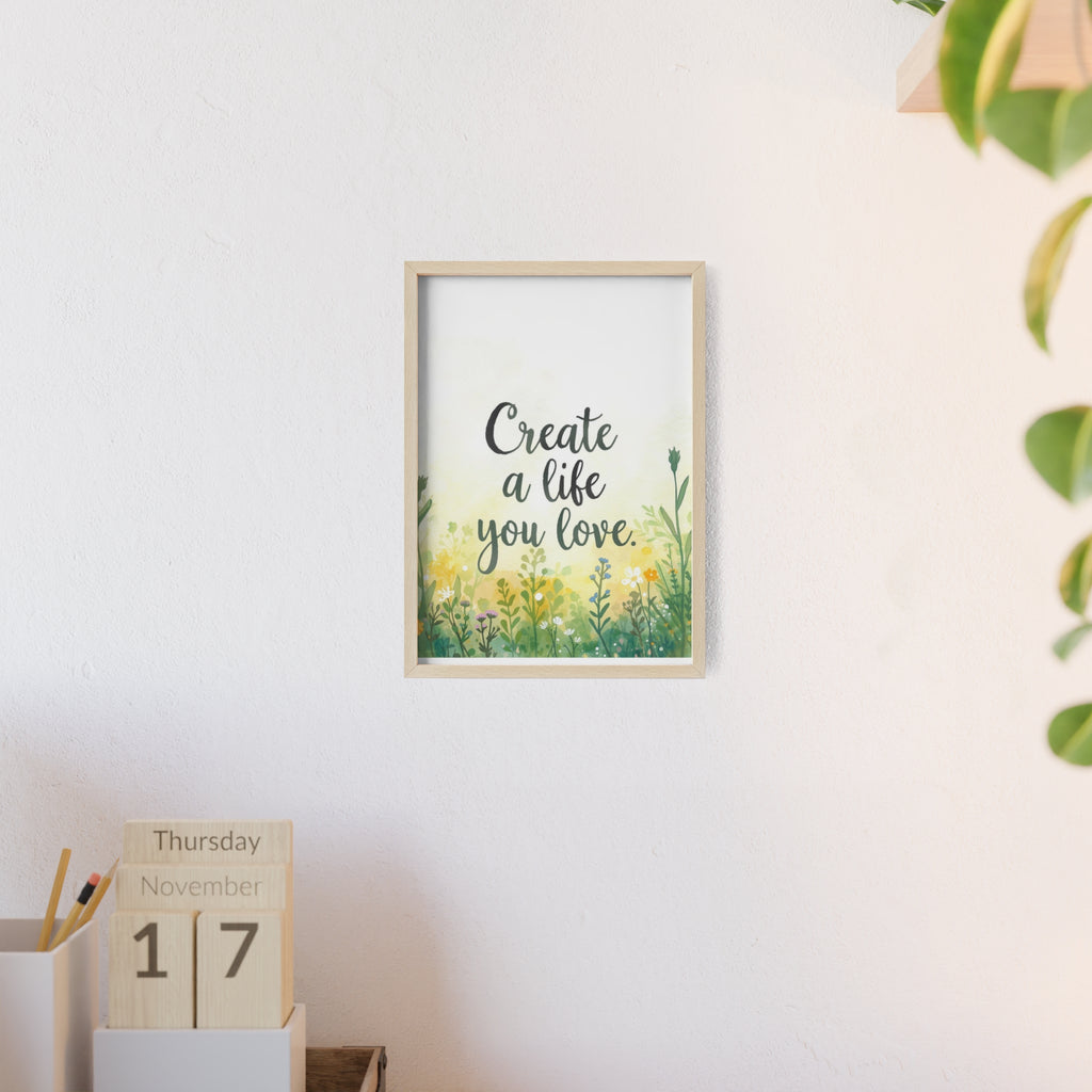 Create a Life You Love Framed Wall Art