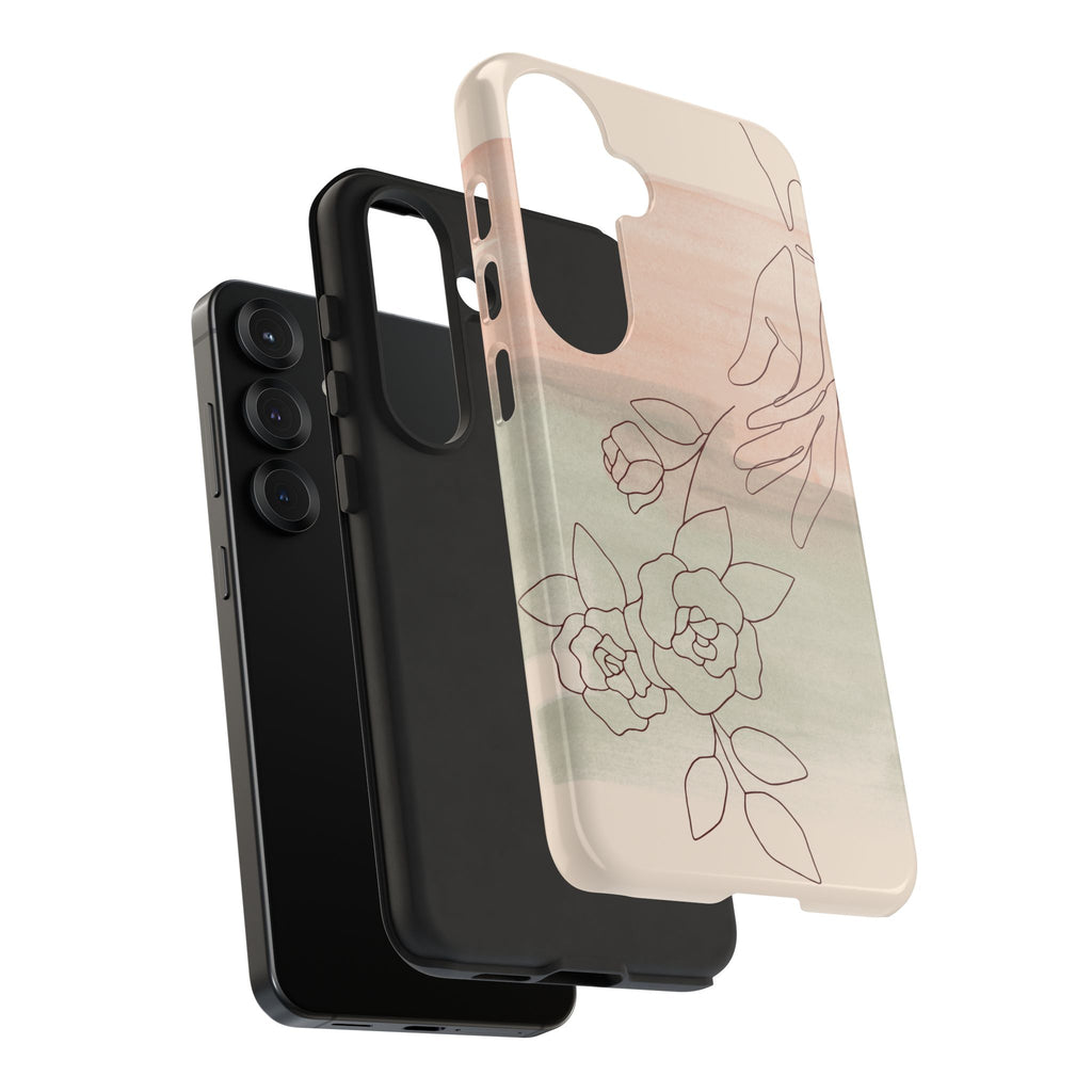 Floral Watercolor Slim Tough Phone Case