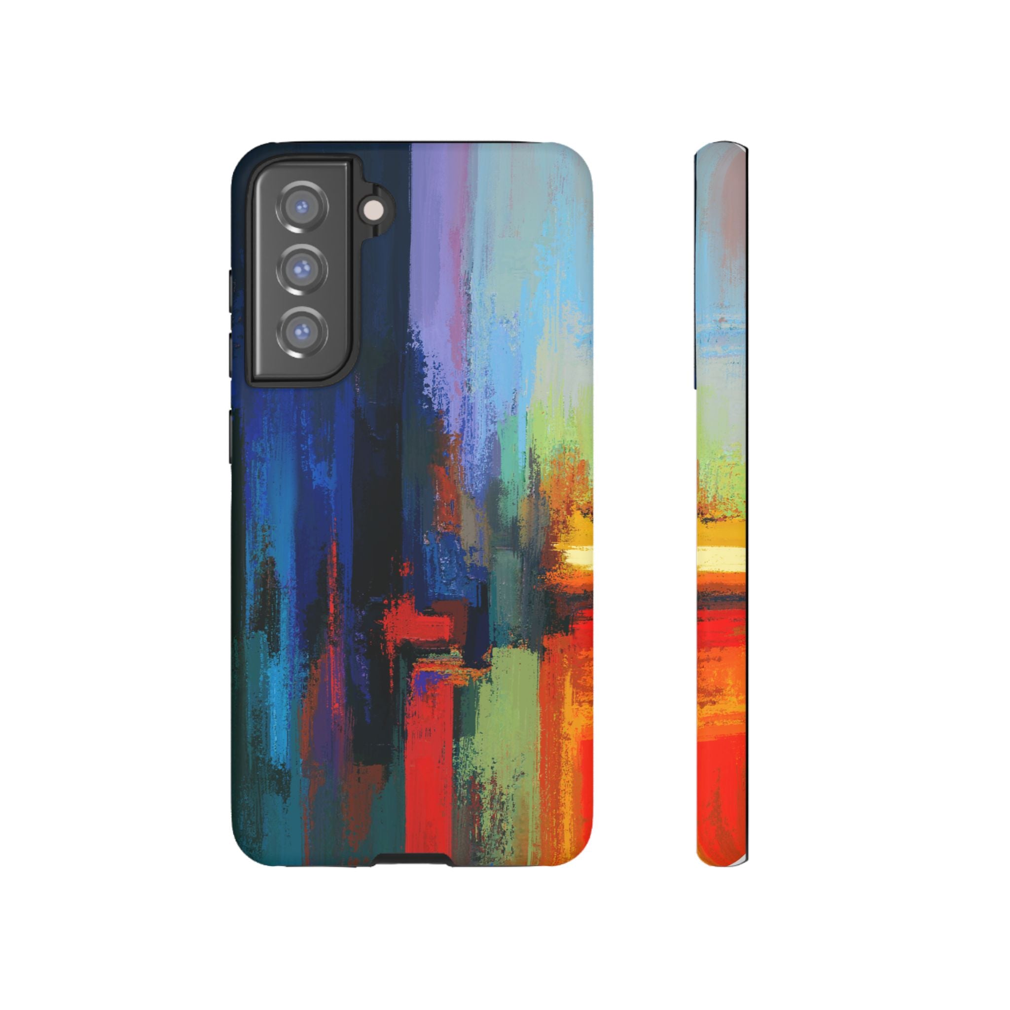 Abstract Colorblock Vibrant Protective iPhone Tough Case