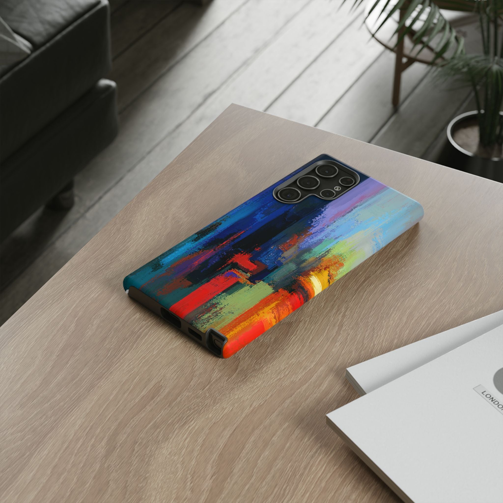 Abstract Colorblock Vibrant Protective iPhone Tough Case