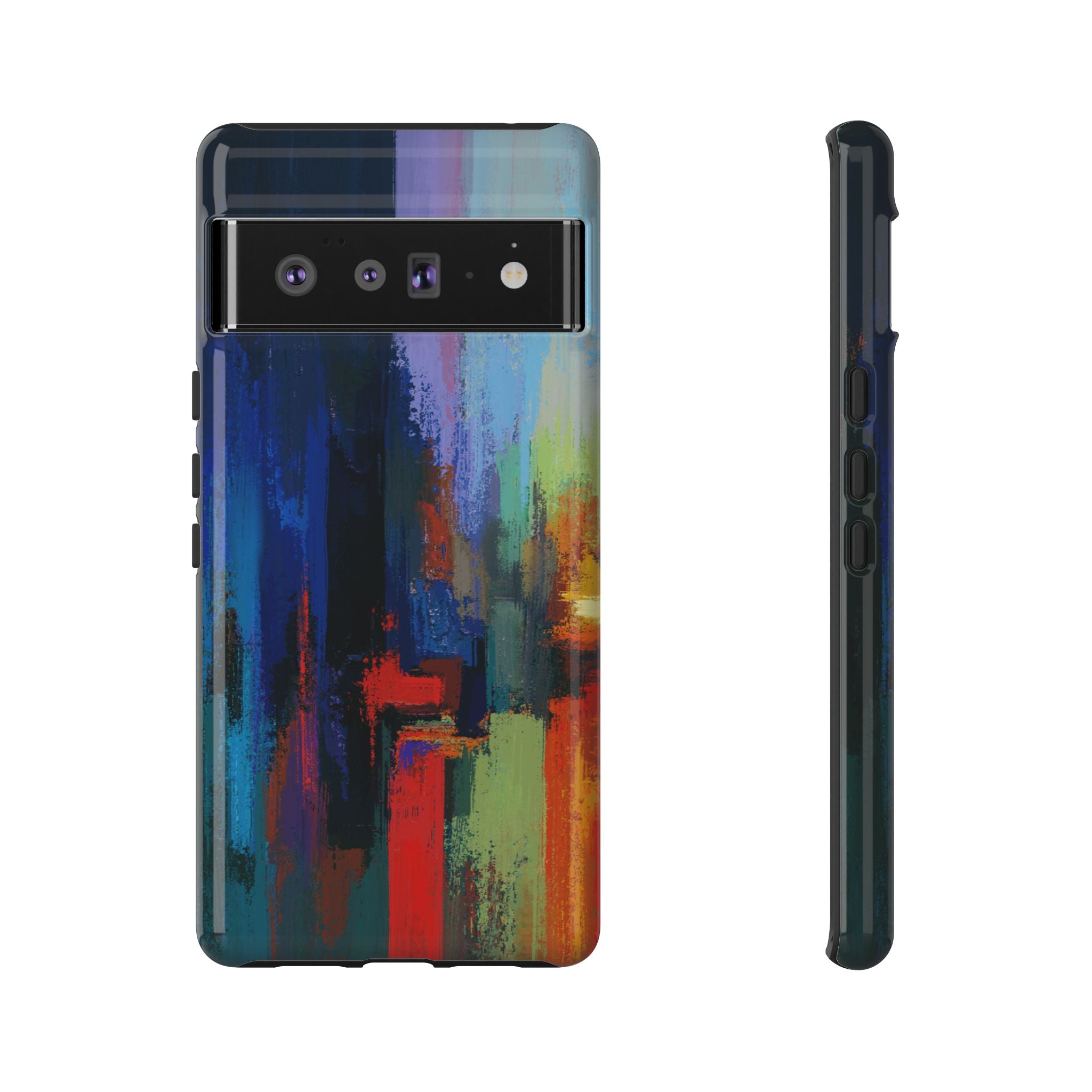 Abstract Colorblock Vibrant Protective iPhone Tough Case