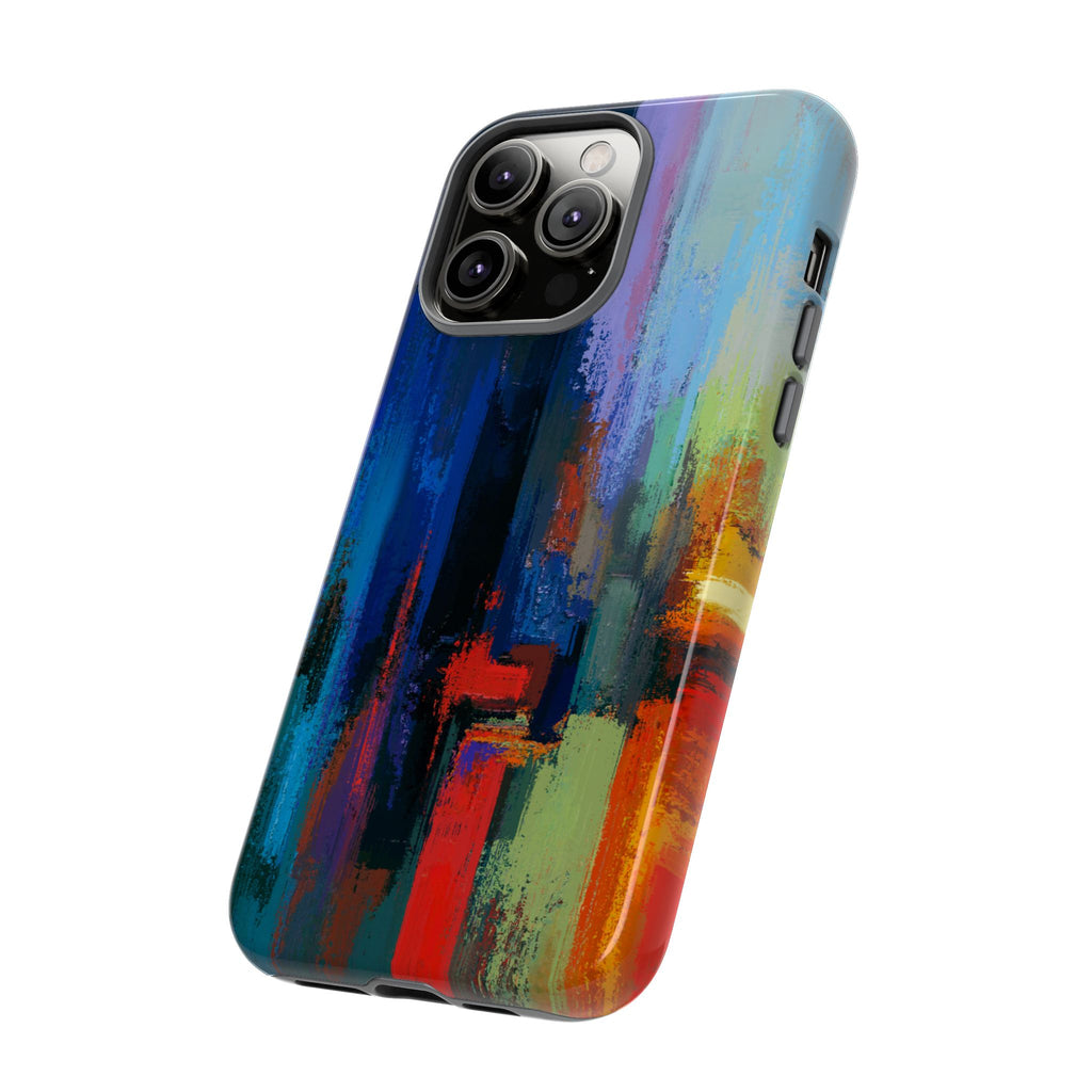 Abstract Colorblock Vibrant Protective iPhone Tough Case