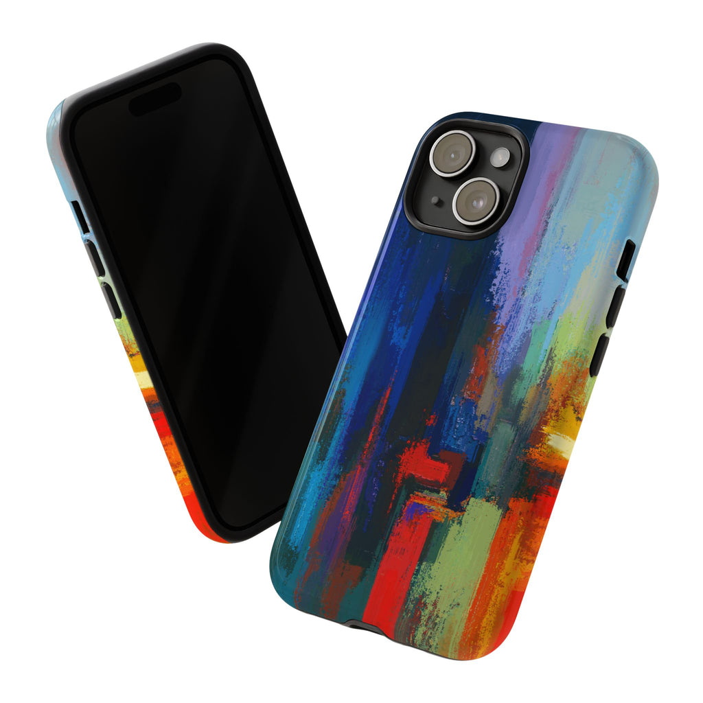 Abstract Colorblock Vibrant Protective iPhone Tough Case