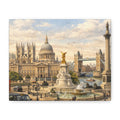 London Cityscape Matte Canvas Print Wall Art