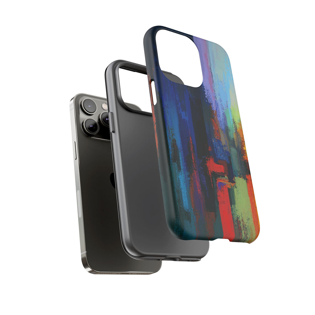 Abstract Colorblock Vibrant Protective iPhone Tough Case