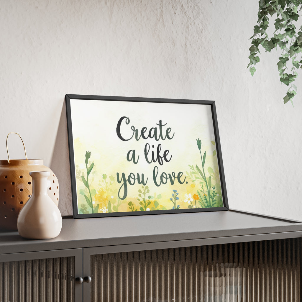 Create a Life You Love Framed Wall Art