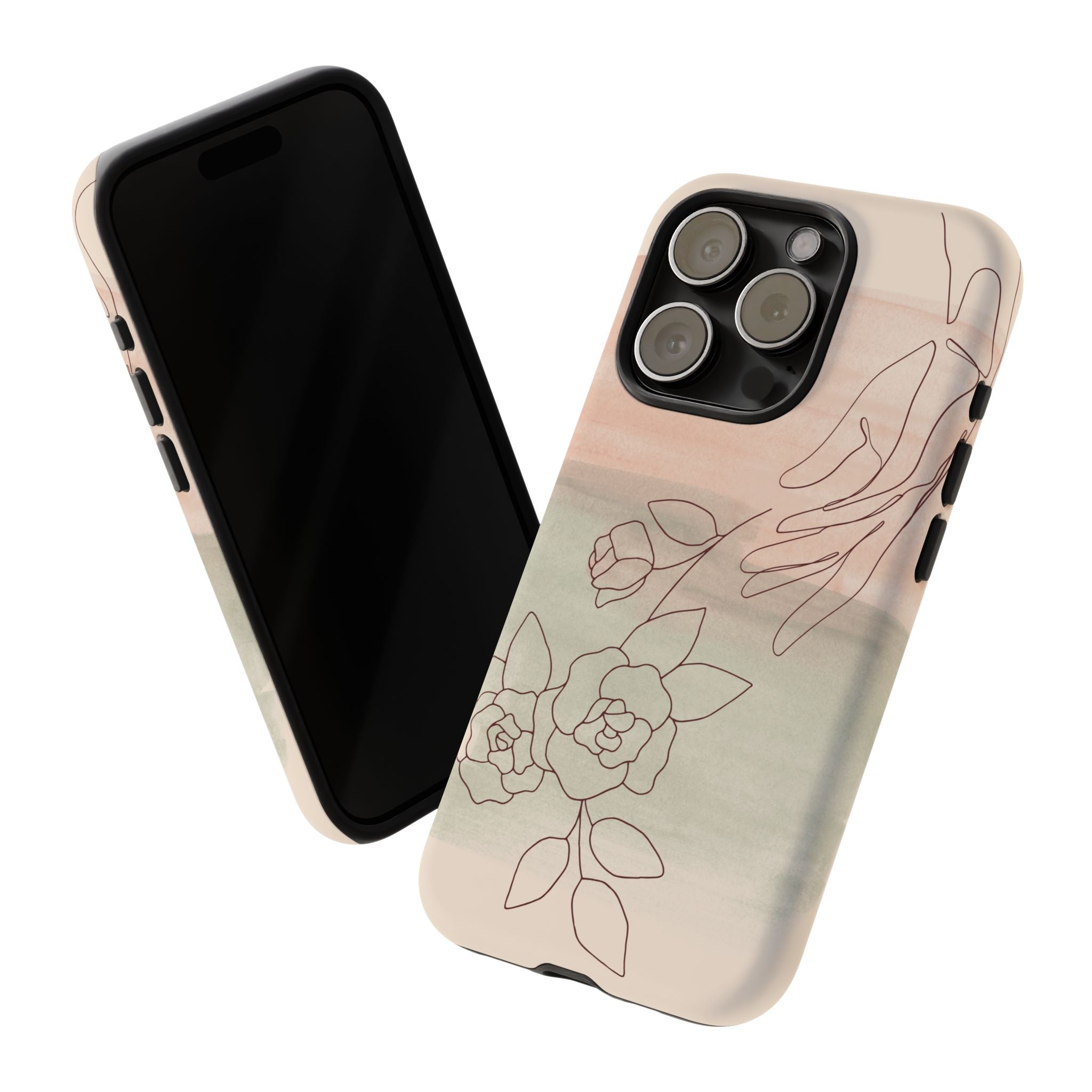 Floral Watercolor Slim Tough Phone Case