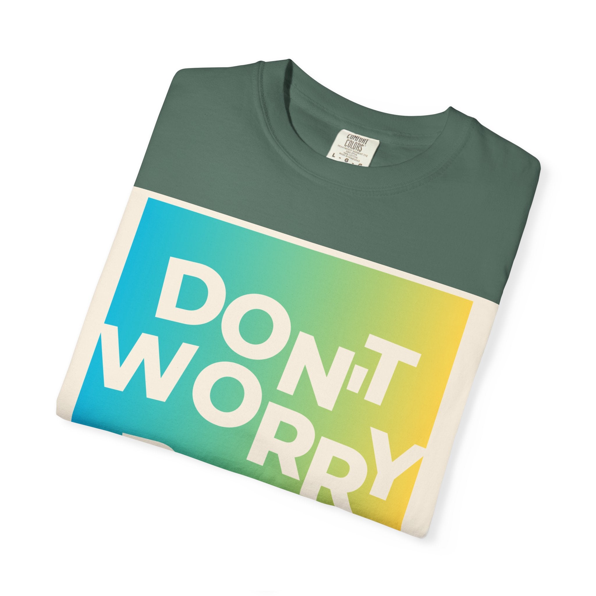 Don't Worry Be Happy Tropical Beach Graphic T-Shirt