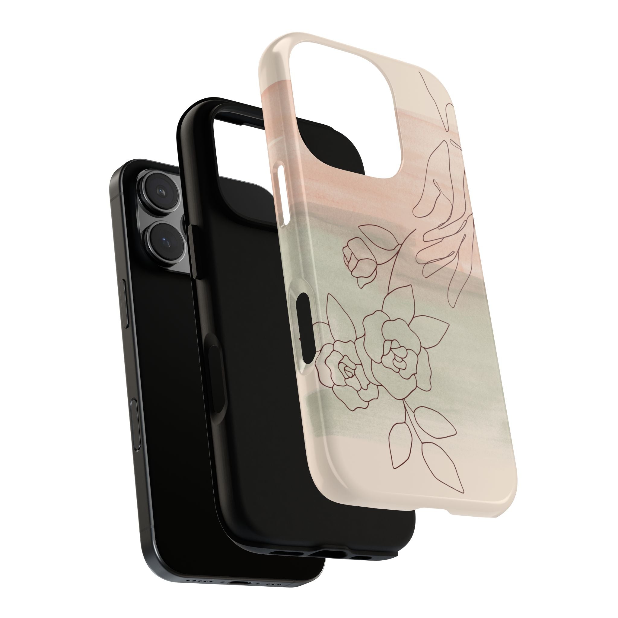 Floral Watercolor Slim Tough Phone Case