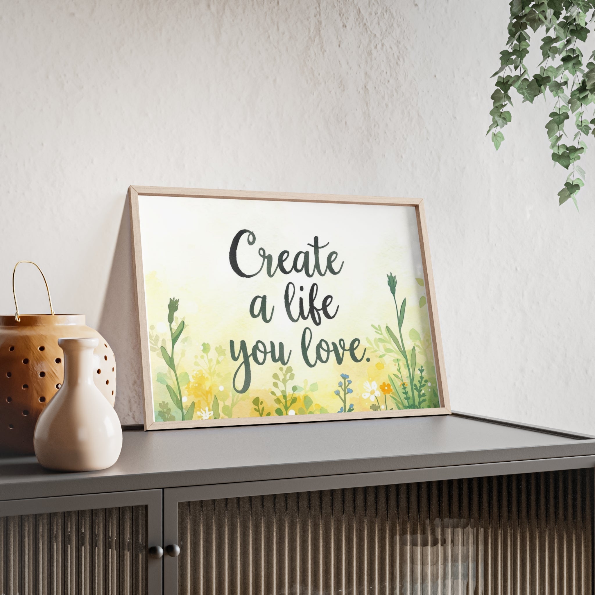 Create a Life You Love Framed Wall Art