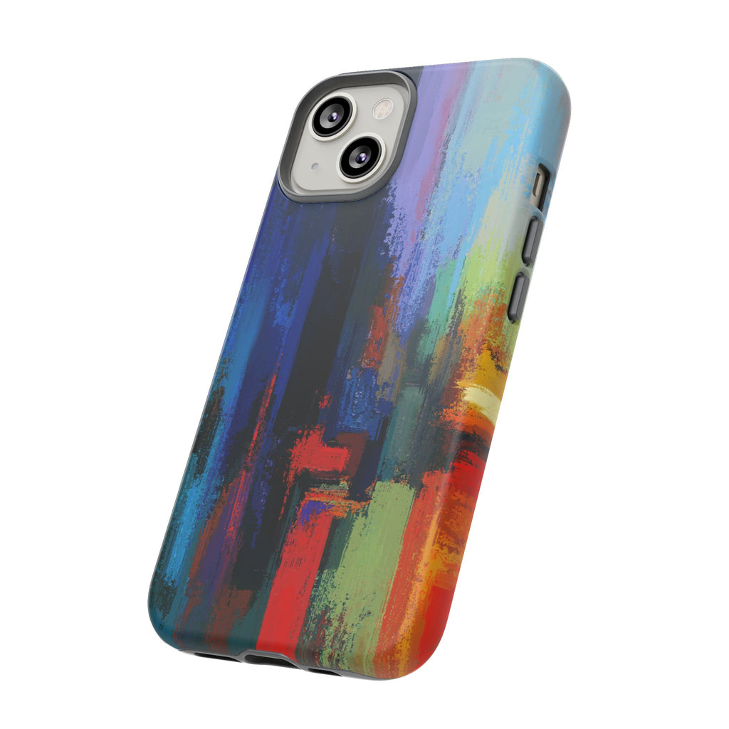 Abstract Colorblock Vibrant Protective iPhone Tough Case