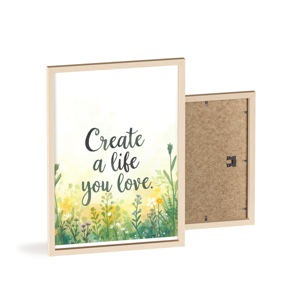 Create a Life You Love Framed Wall Art