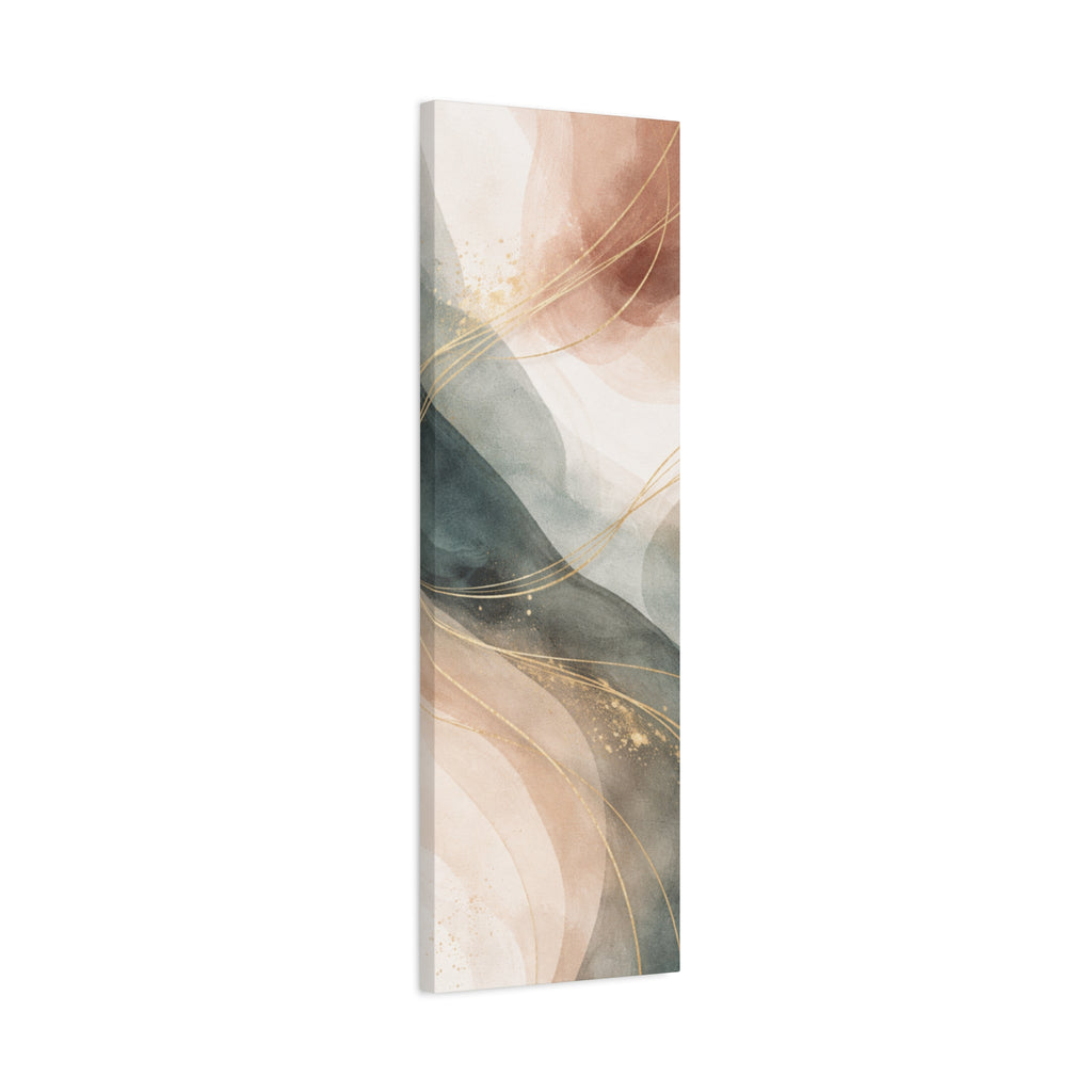 Abstract Coastal Waves Matte Canvas — Stretched Wall Art