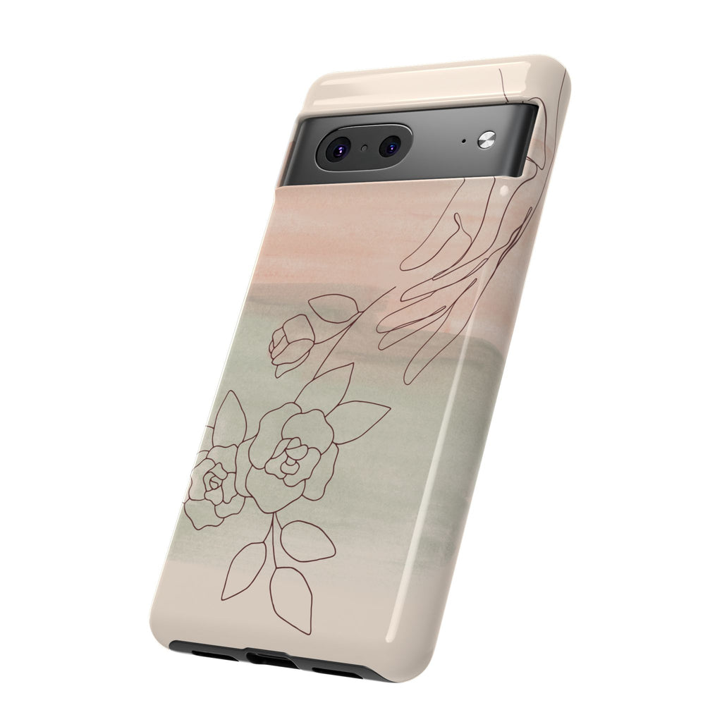 Floral Watercolor Slim Tough Phone Case