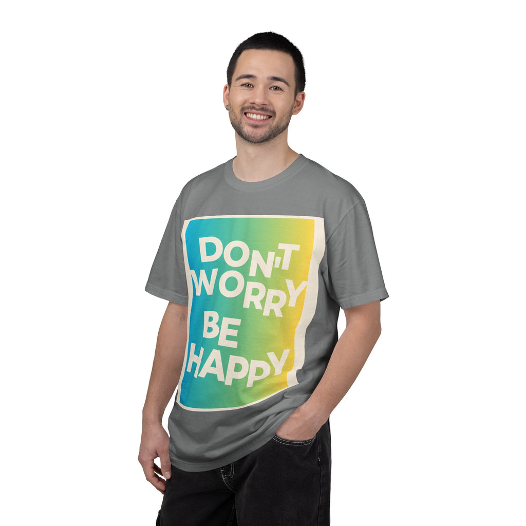 Don't Worry Be Happy Tropical Beach Graphic T-Shirt