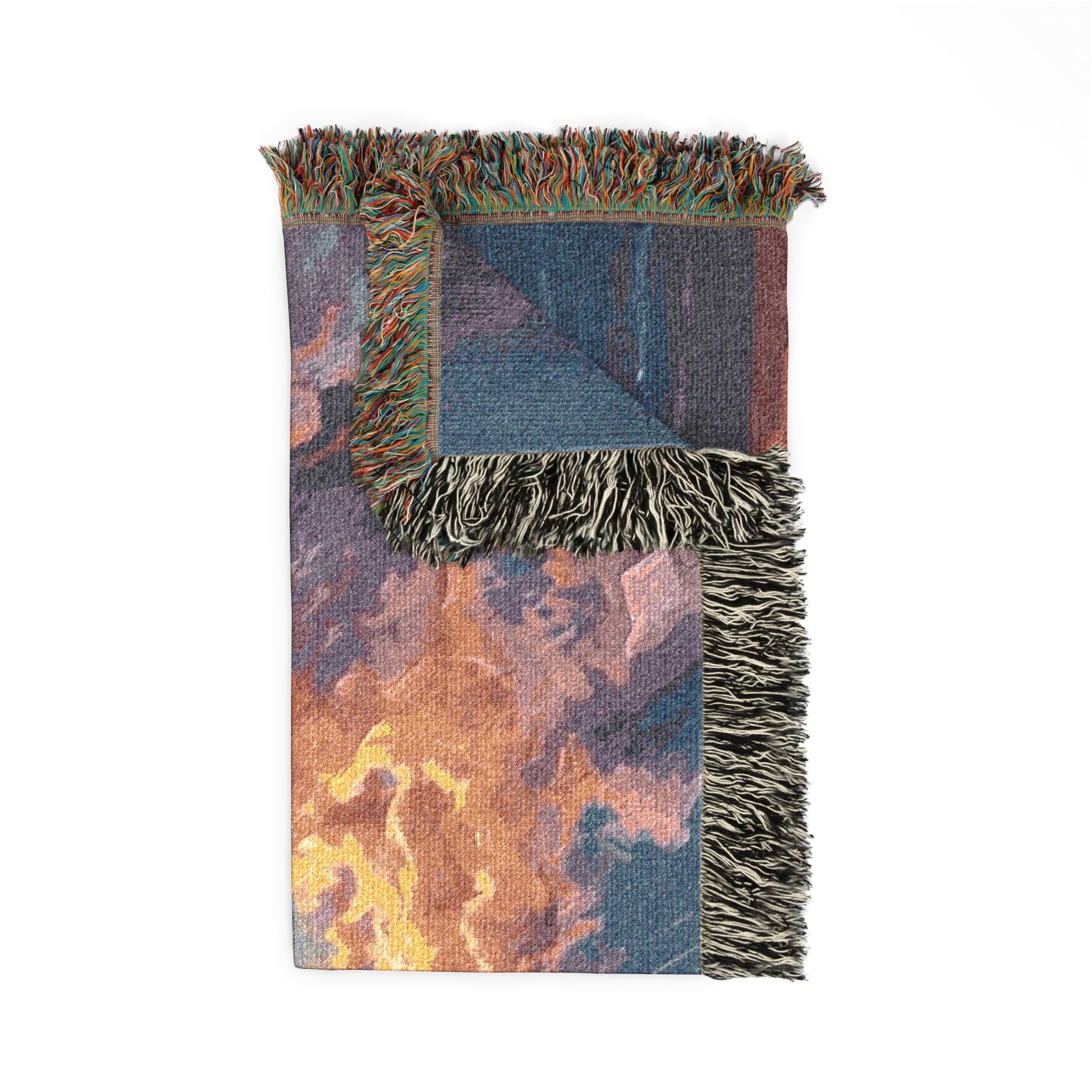 Beach Sunset Woven Blanket