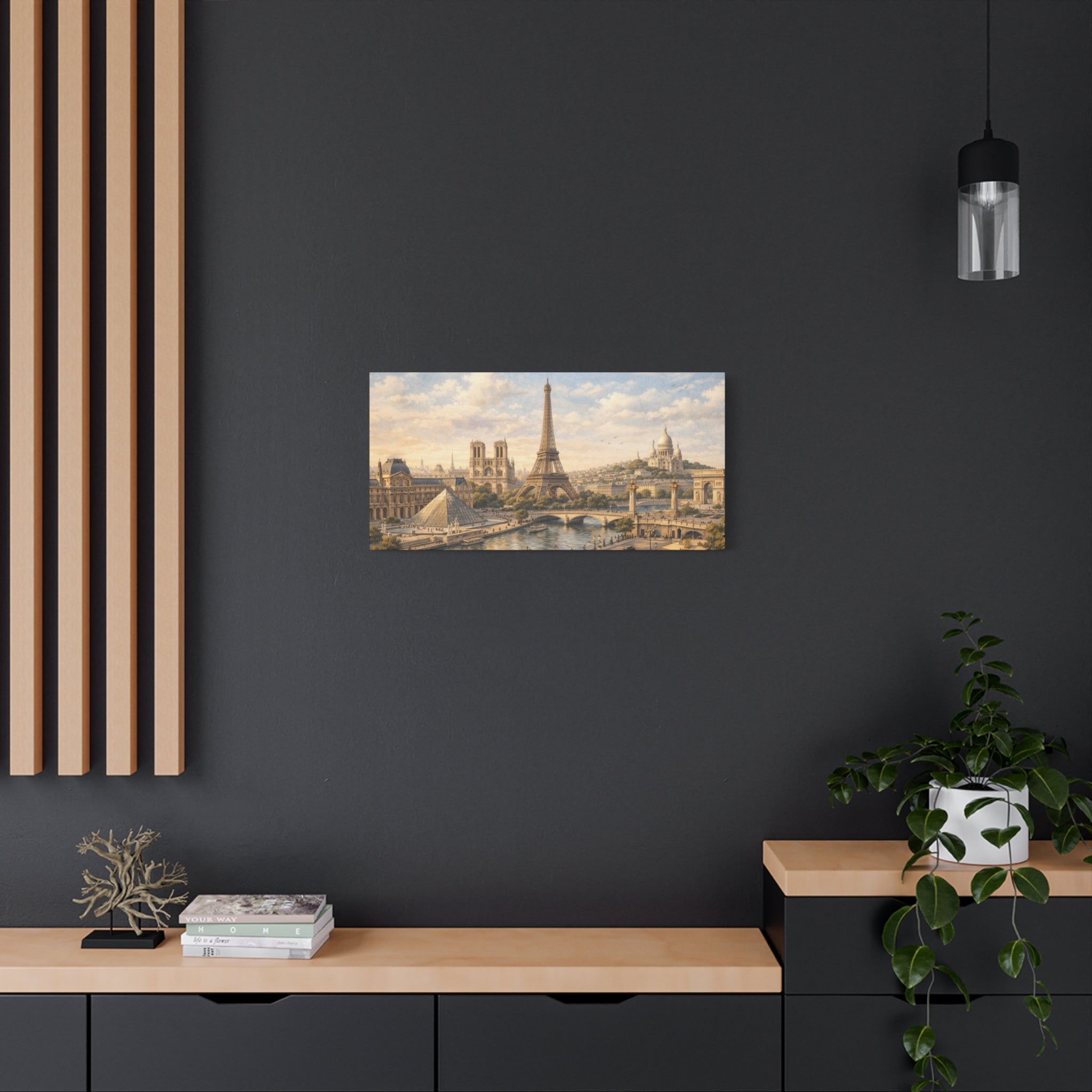 Paris Skyline Matte Canvas Wall Art