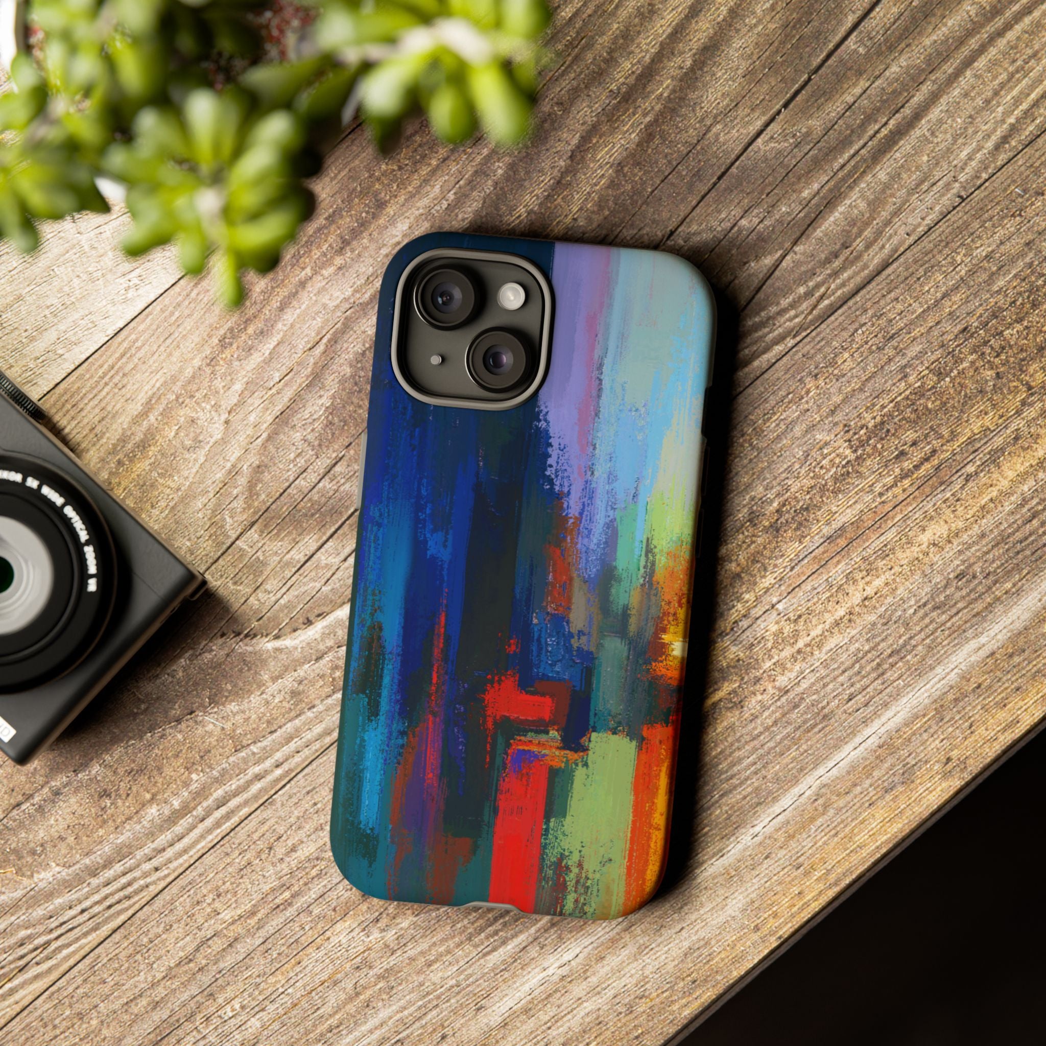 Abstract Colorblock Vibrant Protective iPhone Tough Case