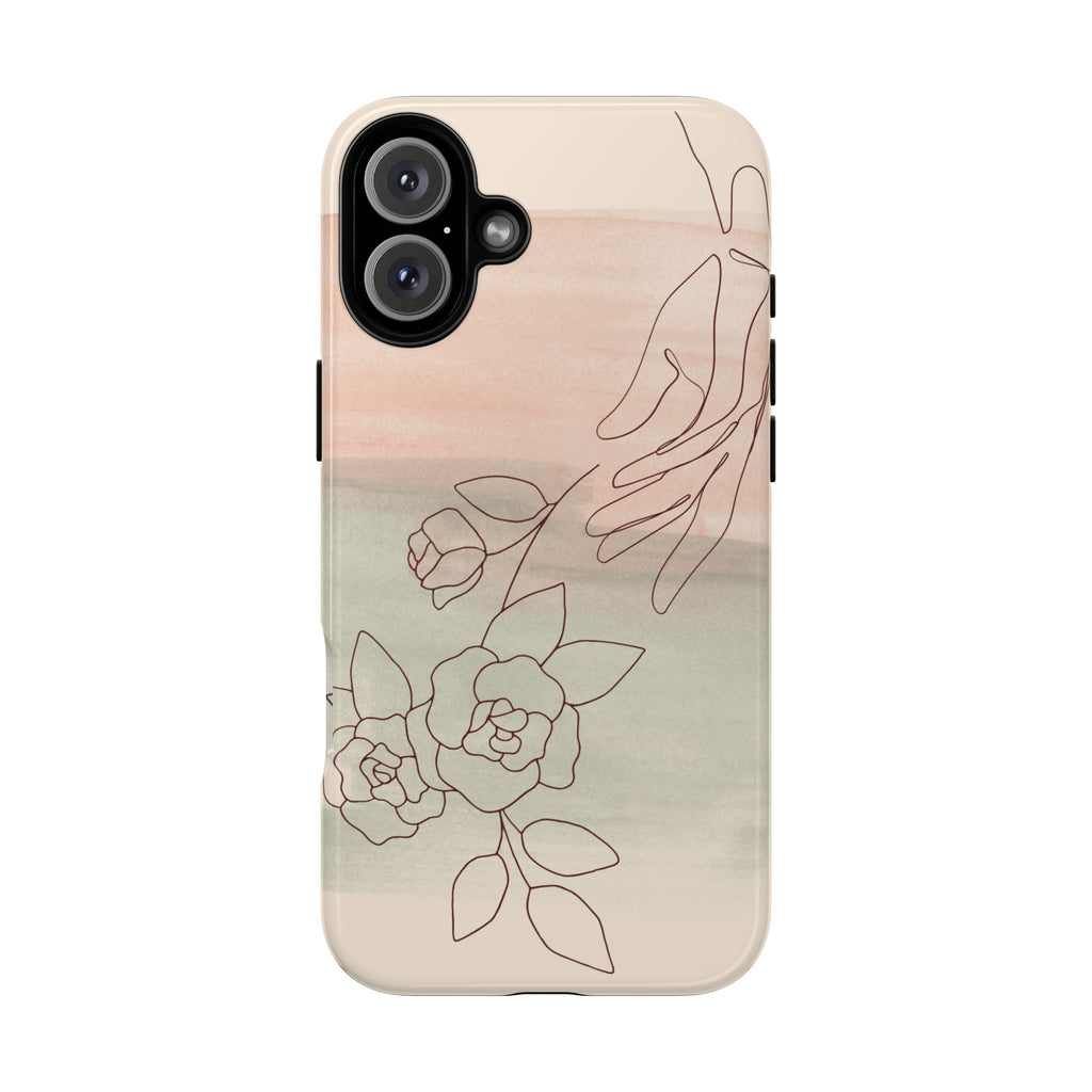 Floral Watercolor Slim Tough Phone Case