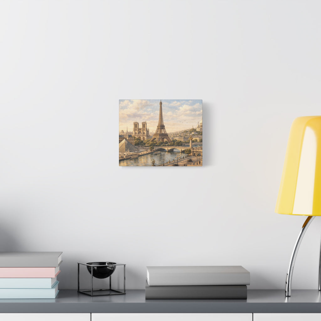 Paris Skyline Matte Canvas Wall Art