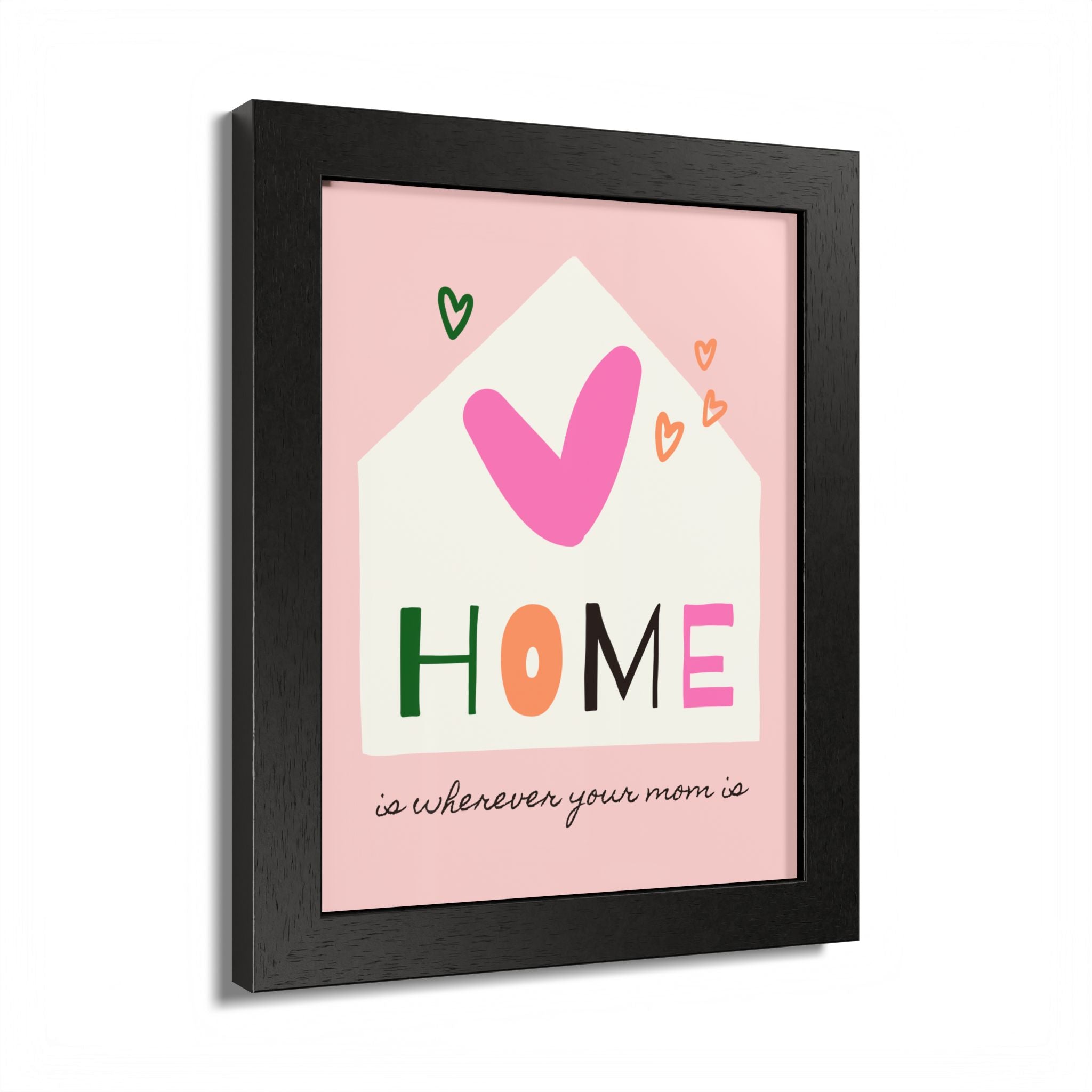 Home Is Wherever Your Mom Is - Framed Poster