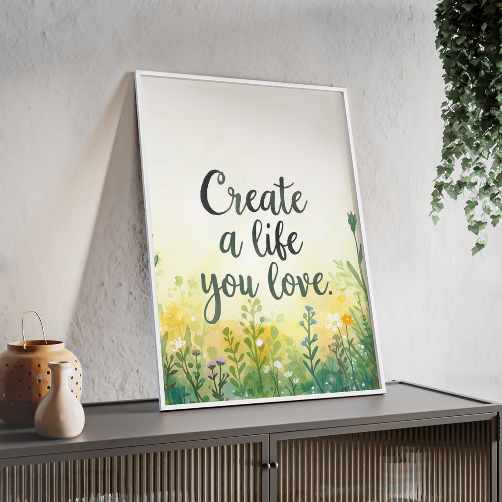 Create a Life You Love Framed Wall Art