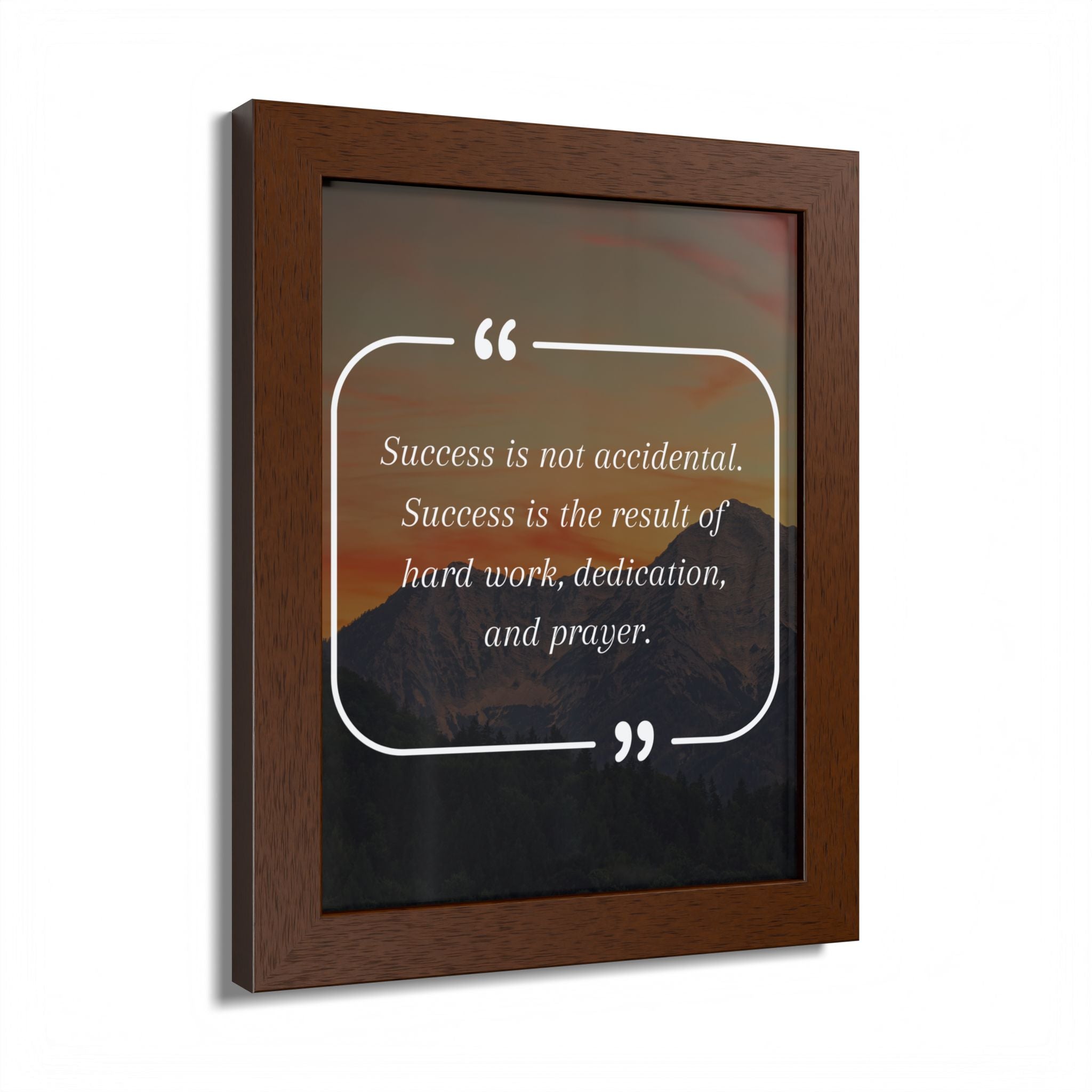 Success Is Not Accidental Multi-Color Framed Poster