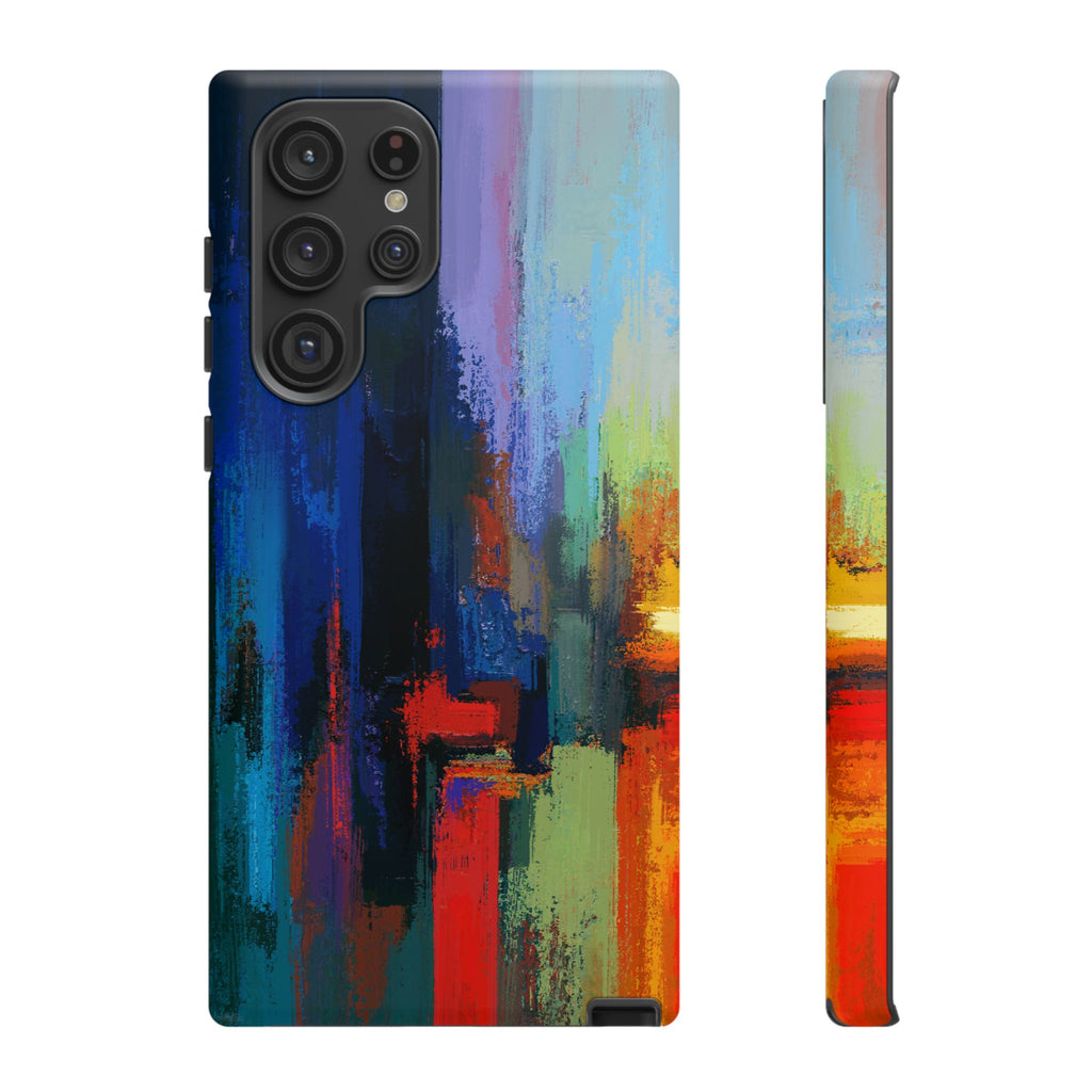 Abstract Colorblock Vibrant Protective iPhone Tough Case