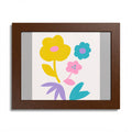 Multi-Color Floral Framed Poster