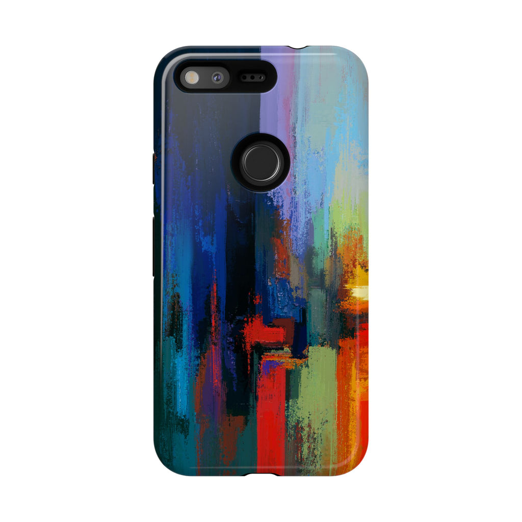 Abstract Colorblock Vibrant Protective iPhone Tough Case