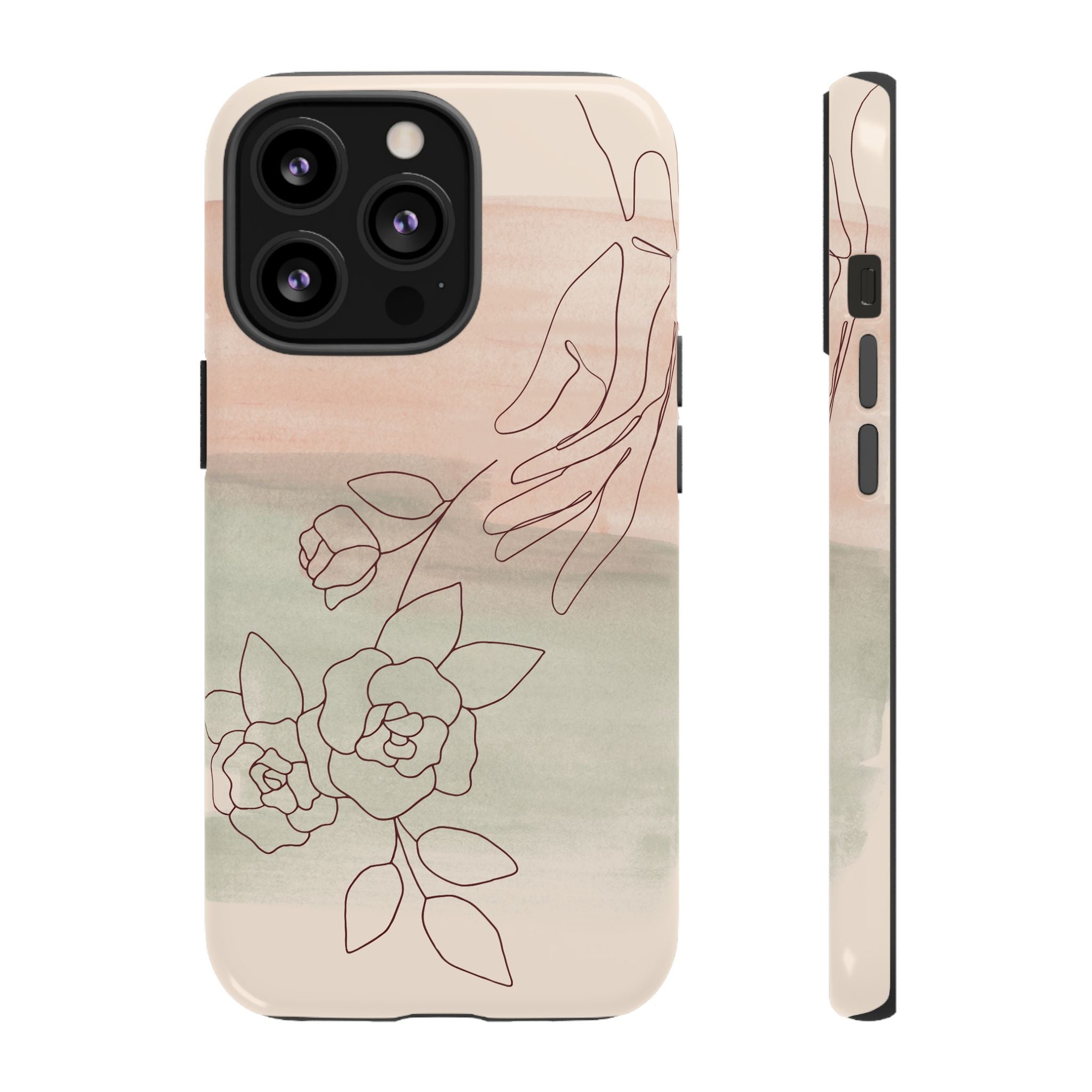 Floral Watercolor Slim Tough Phone Case