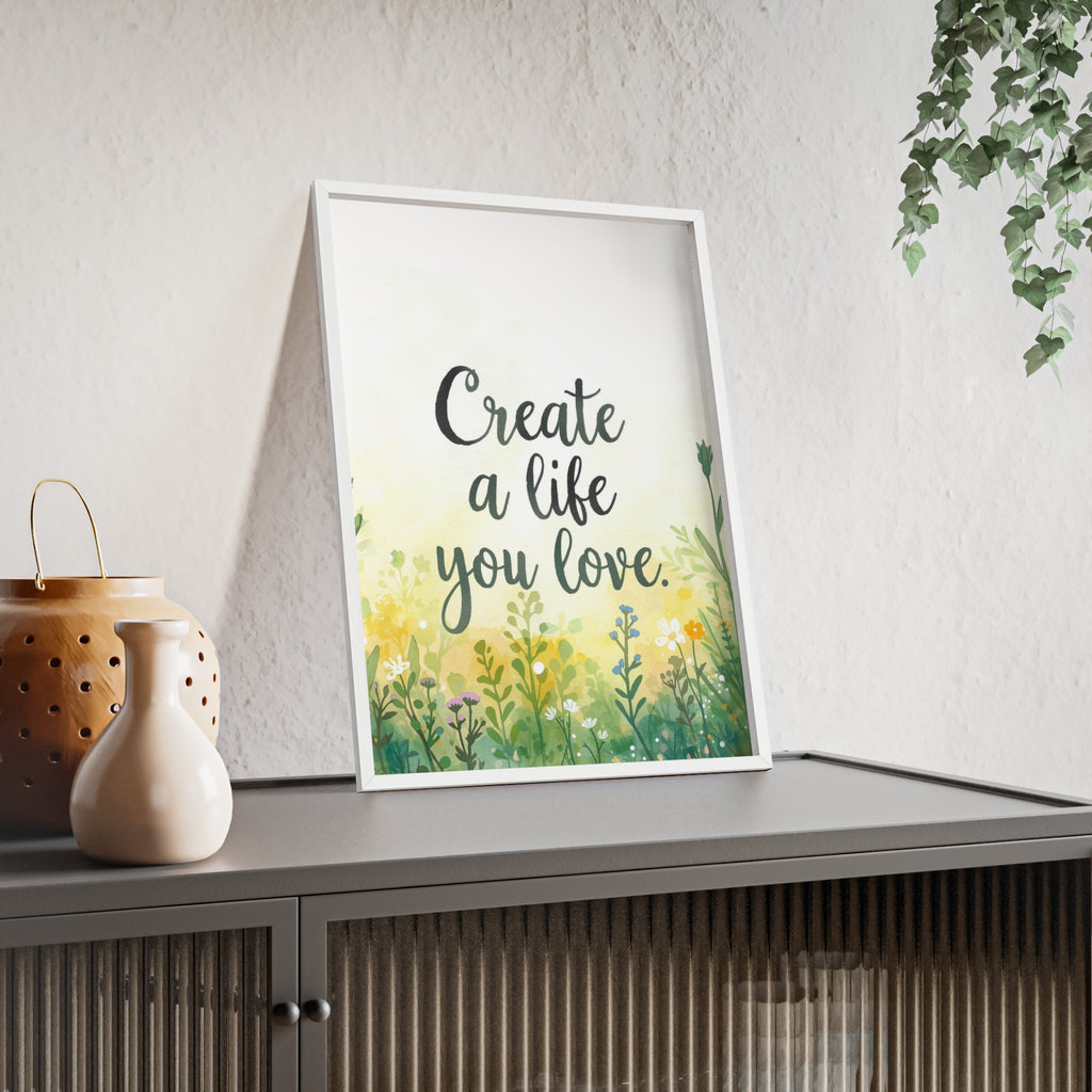 Create a Life You Love Framed Wall Art