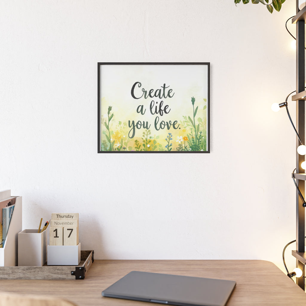 Create a Life You Love Framed Wall Art