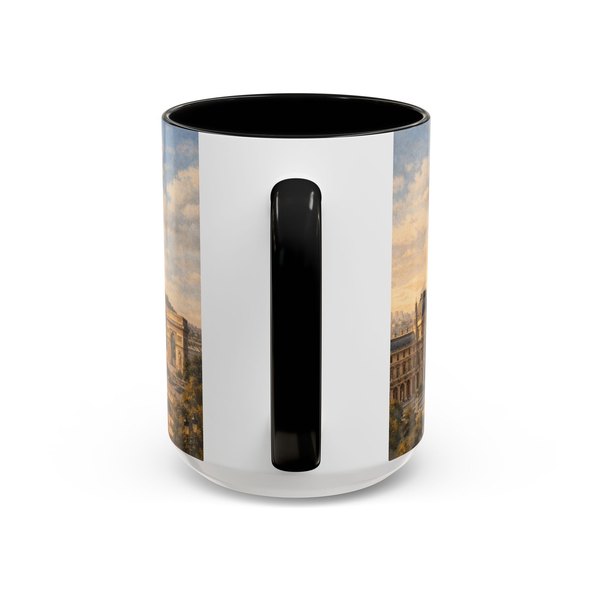 Paris Vintage Skyline Coffee Mug Eiffel Tower and Sacré‑Cœur