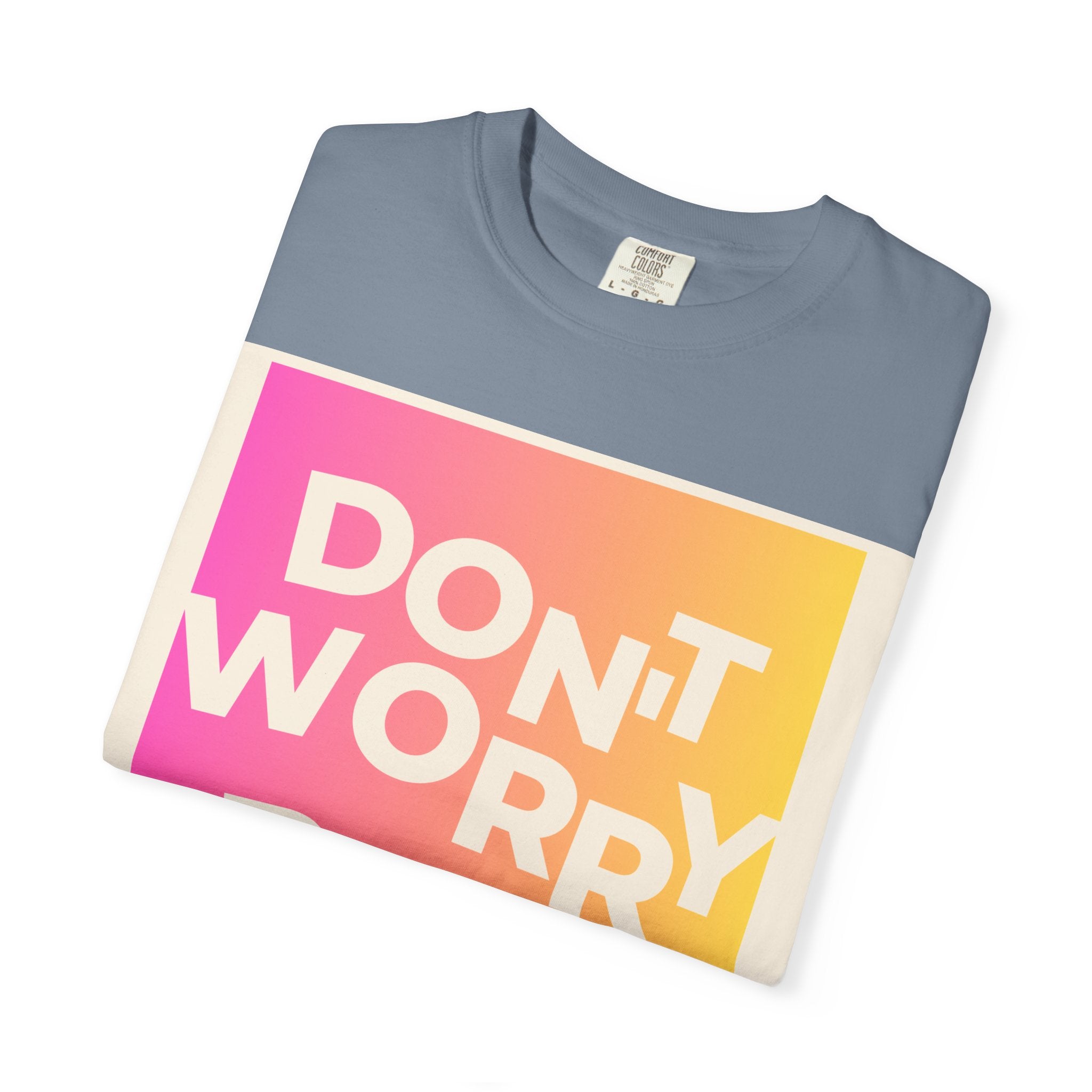 Don’t Worry Be Happy Tropical Beach Graphic Tee