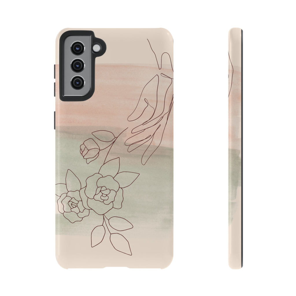 Floral Watercolor Slim Tough Phone Case