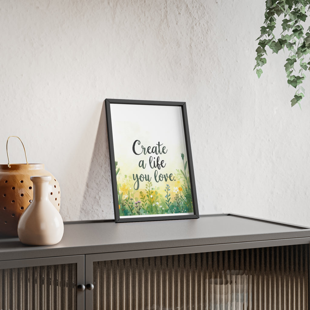 Create a Life You Love Framed Wall Art