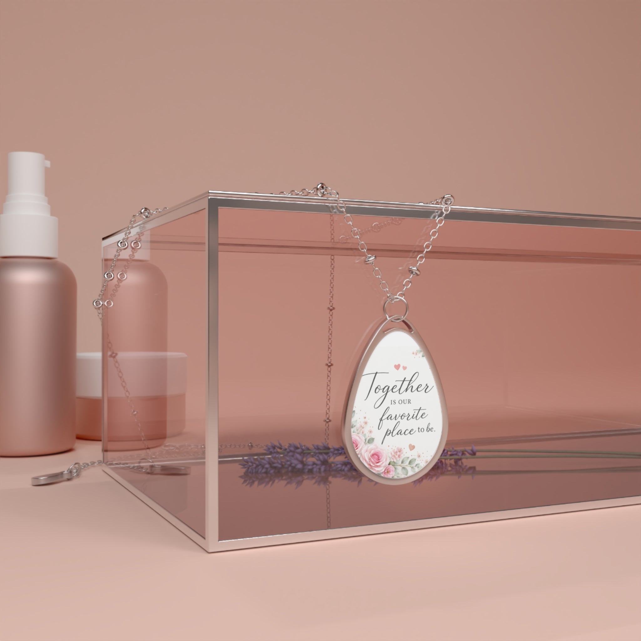 Together is Our Favorite Place to Be Oval Necklace