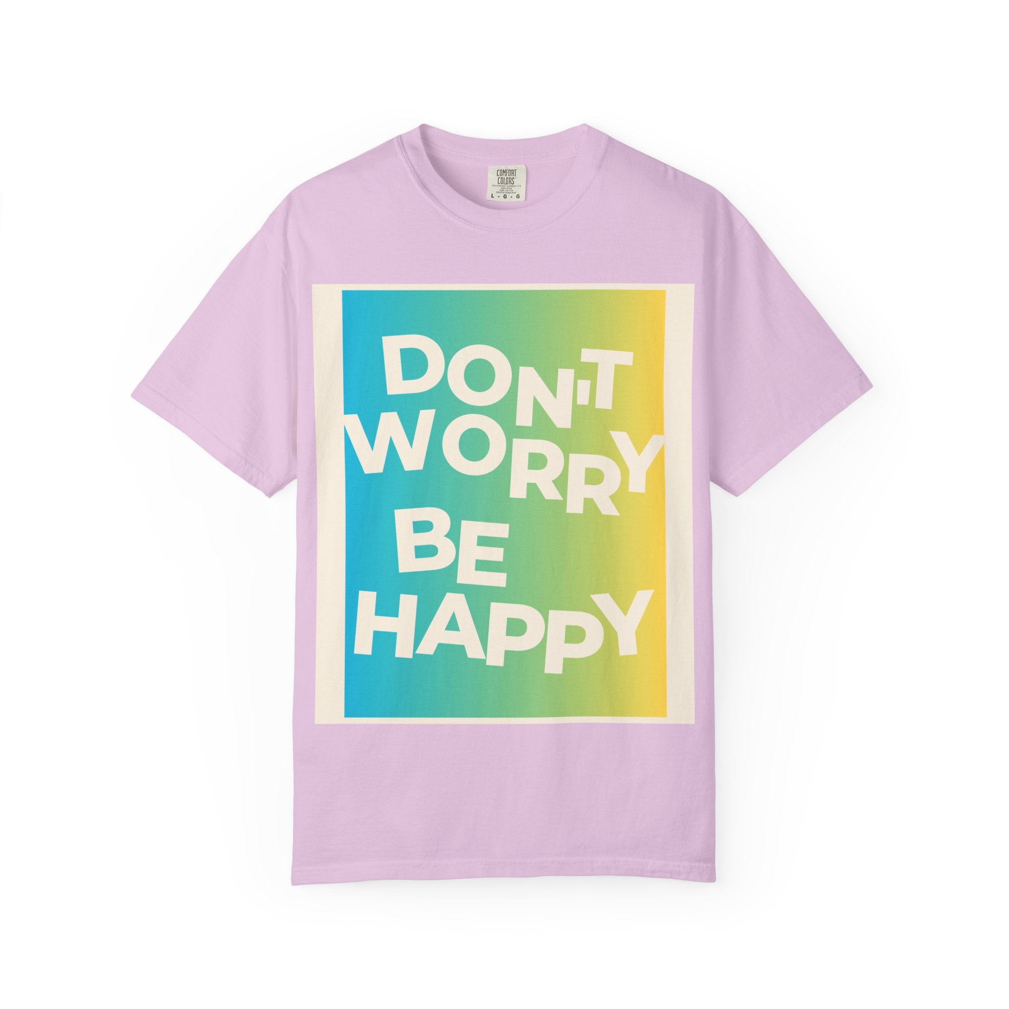 Don't Worry Be Happy Tropical Beach Graphic T-Shirt