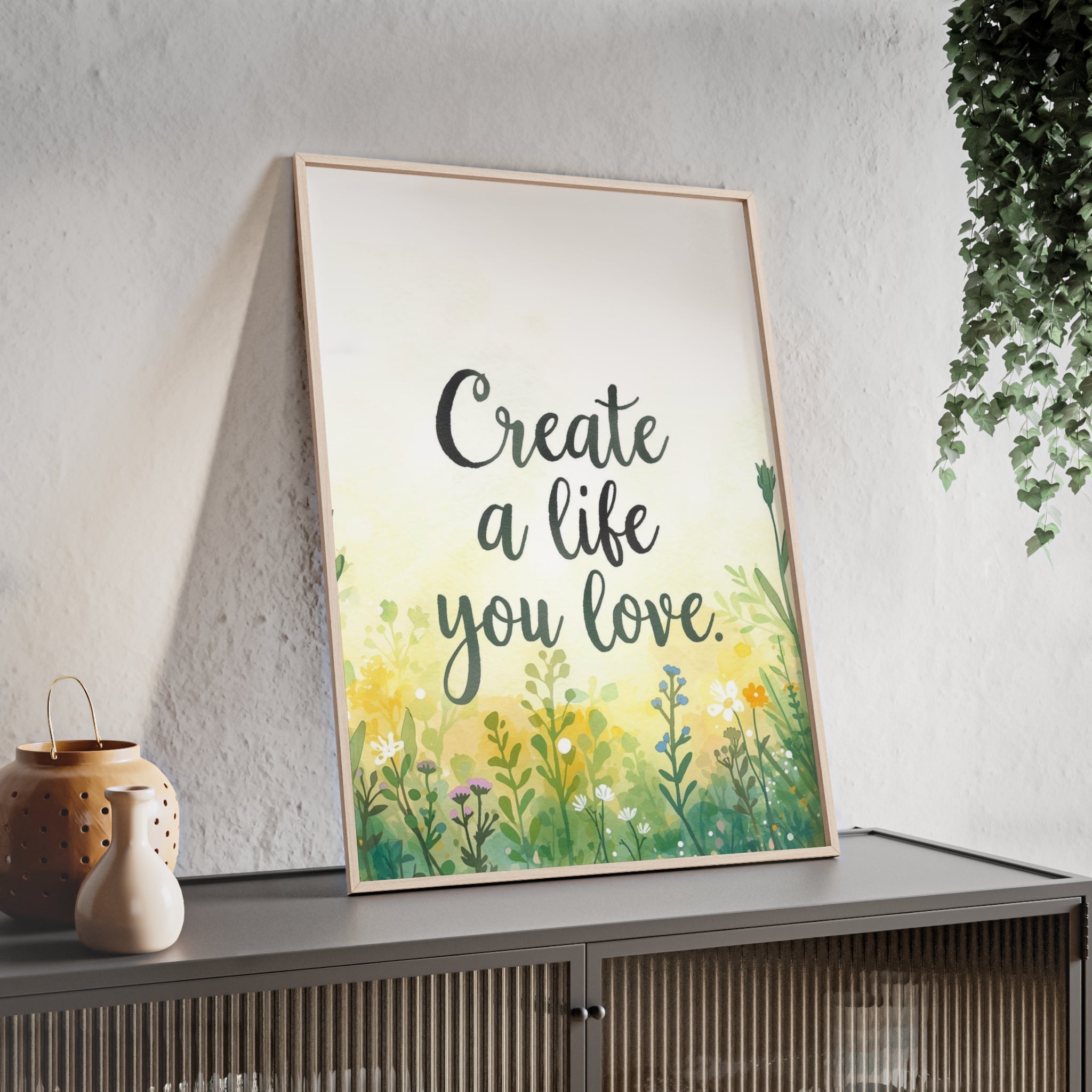 Create a Life You Love Framed Wall Art
