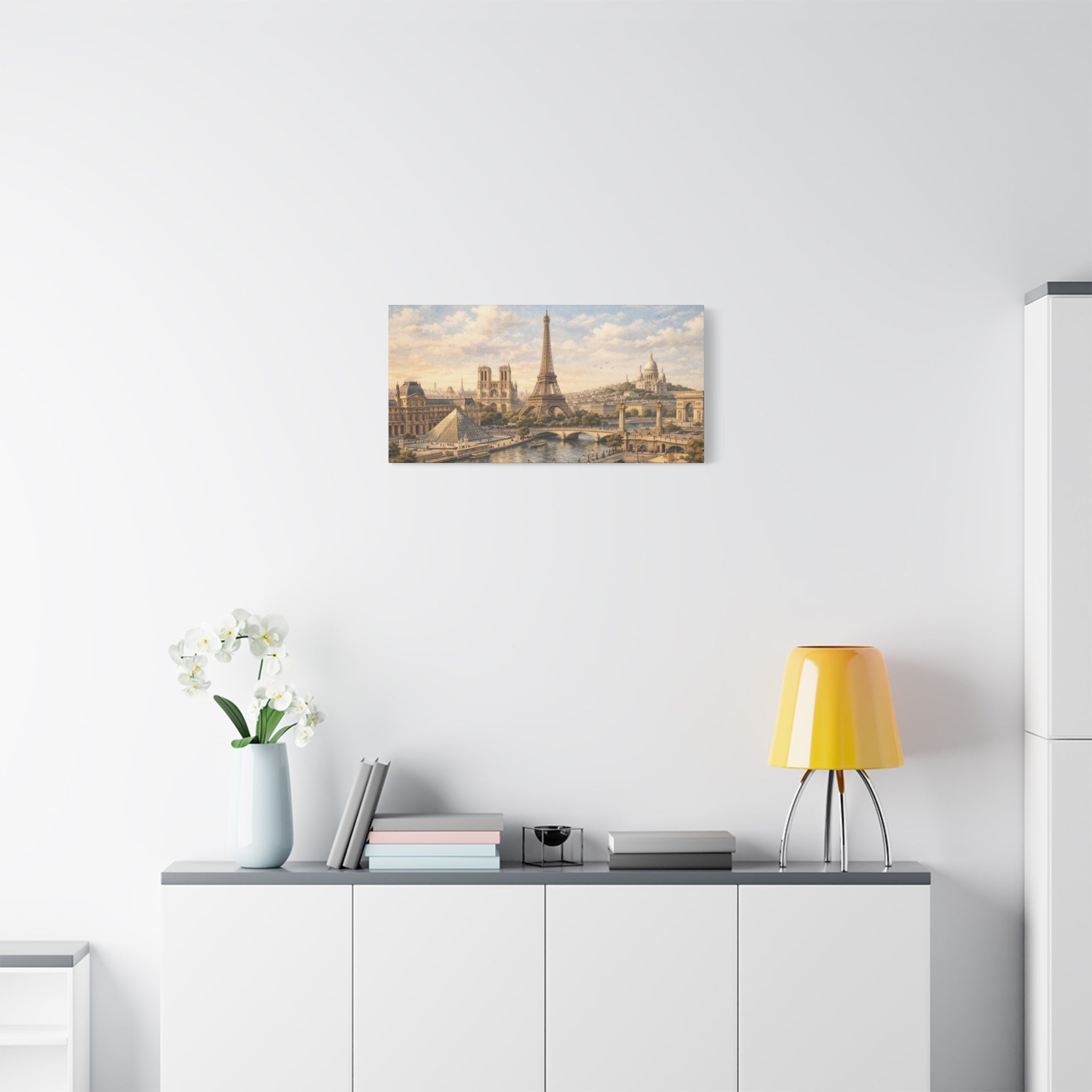 Paris Skyline Matte Canvas Wall Art
