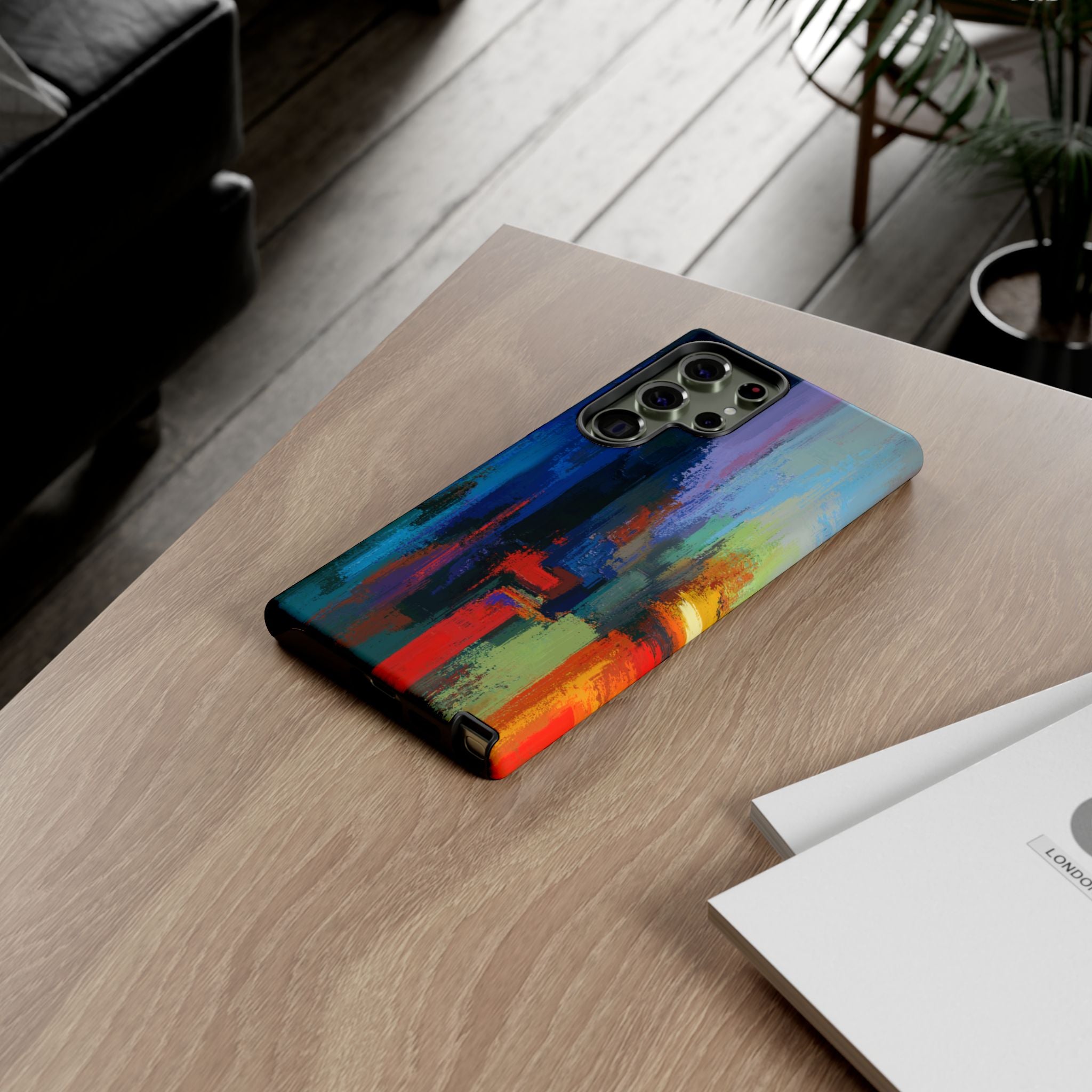 Abstract Colorblock Vibrant Protective iPhone Tough Case