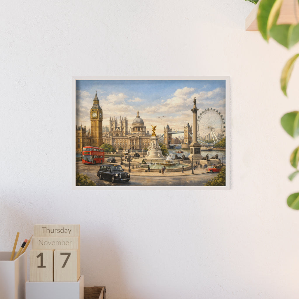 London Landmarks Framed Poster Framed Art