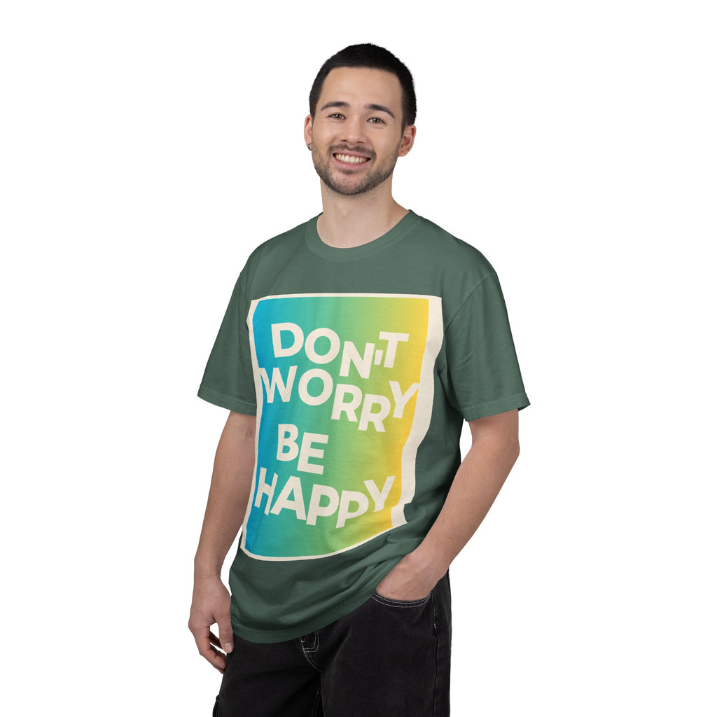 Don't Worry Be Happy Tropical Beach Graphic T-Shirt