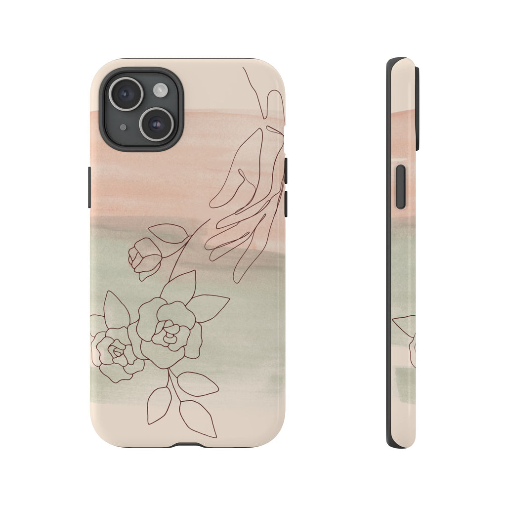 Floral Watercolor Slim Tough Phone Case