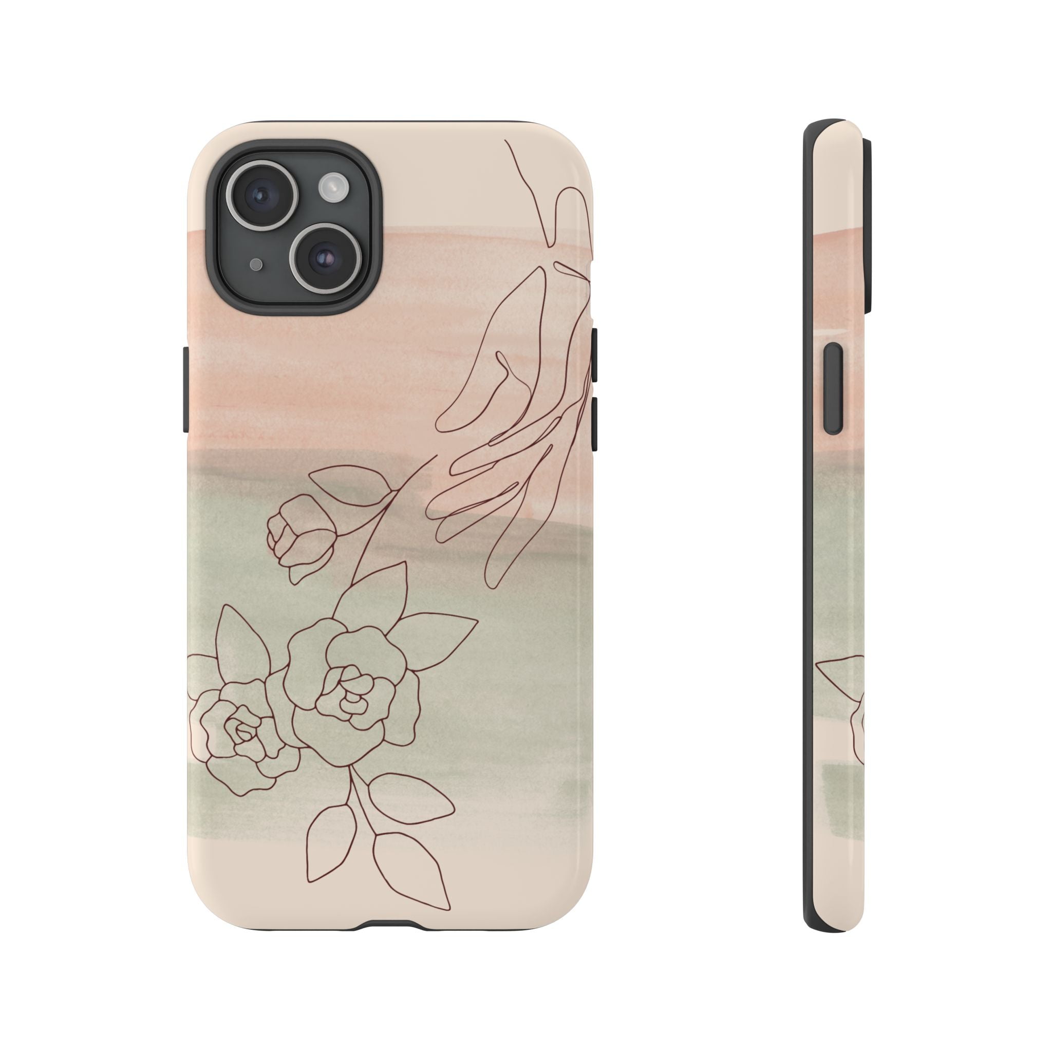 Floral Watercolor Slim Tough Phone Case