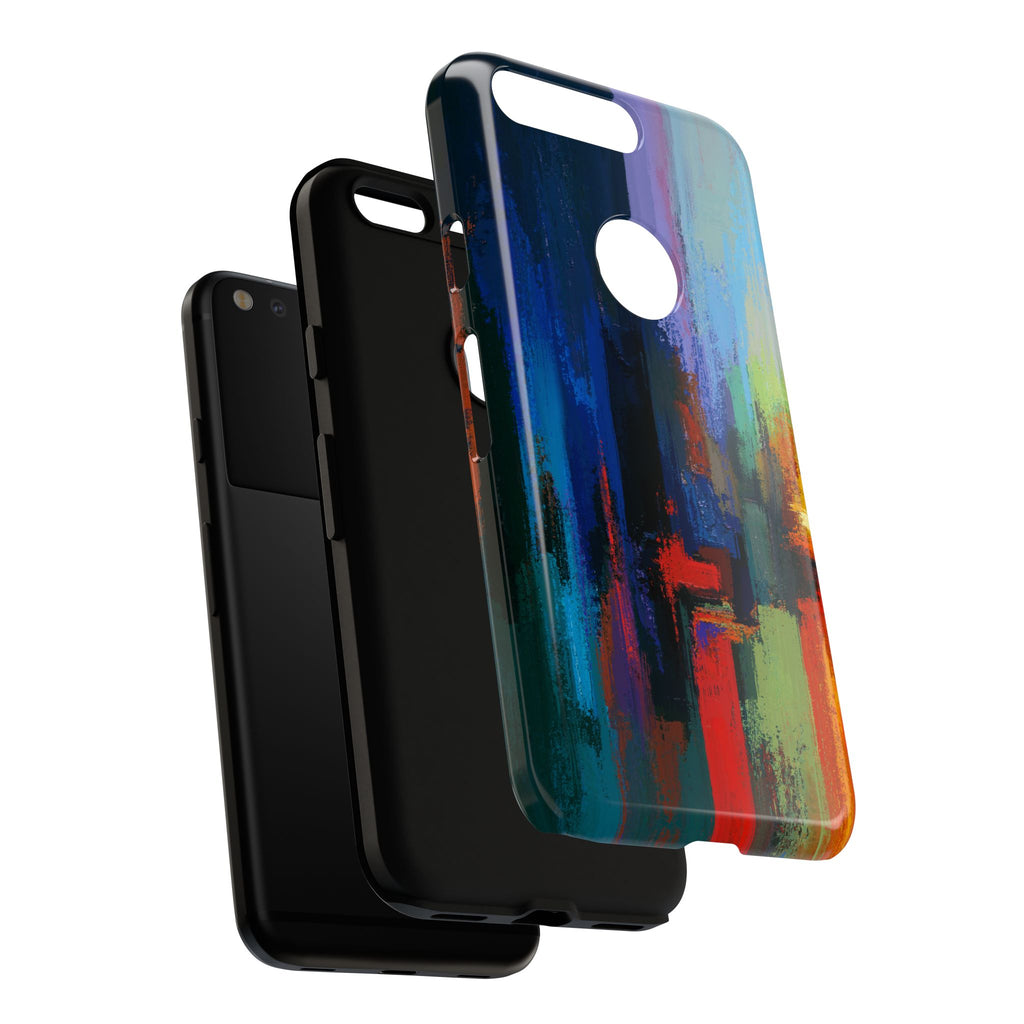 Abstract Colorblock Vibrant Protective iPhone Tough Case