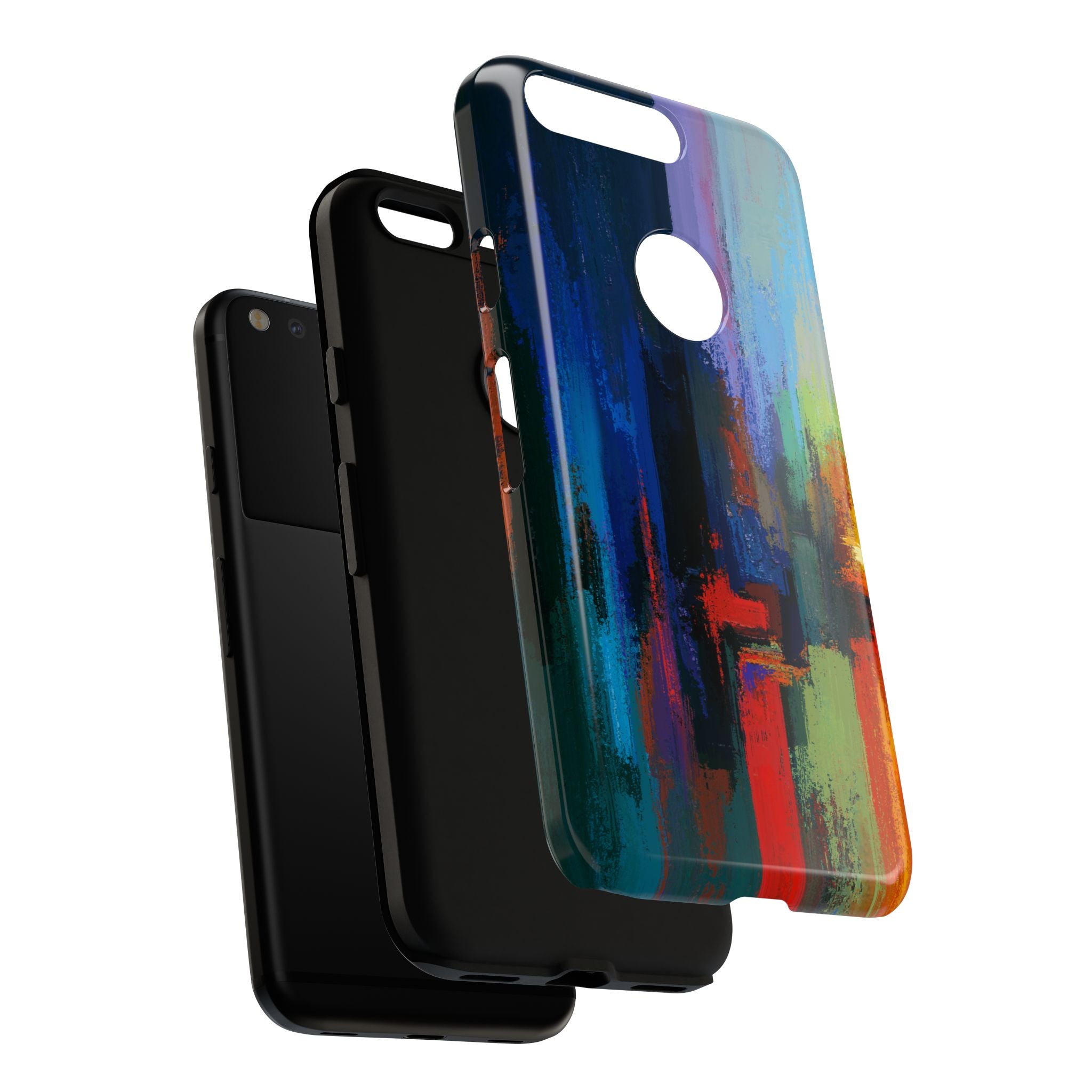 Abstract Colorblock Vibrant Protective iPhone Tough Case