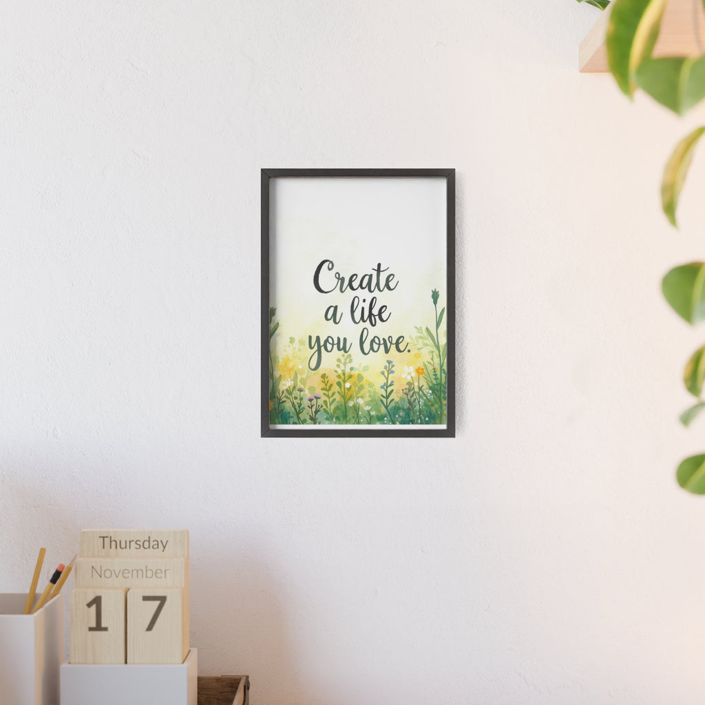 Create a Life You Love Framed Wall Art